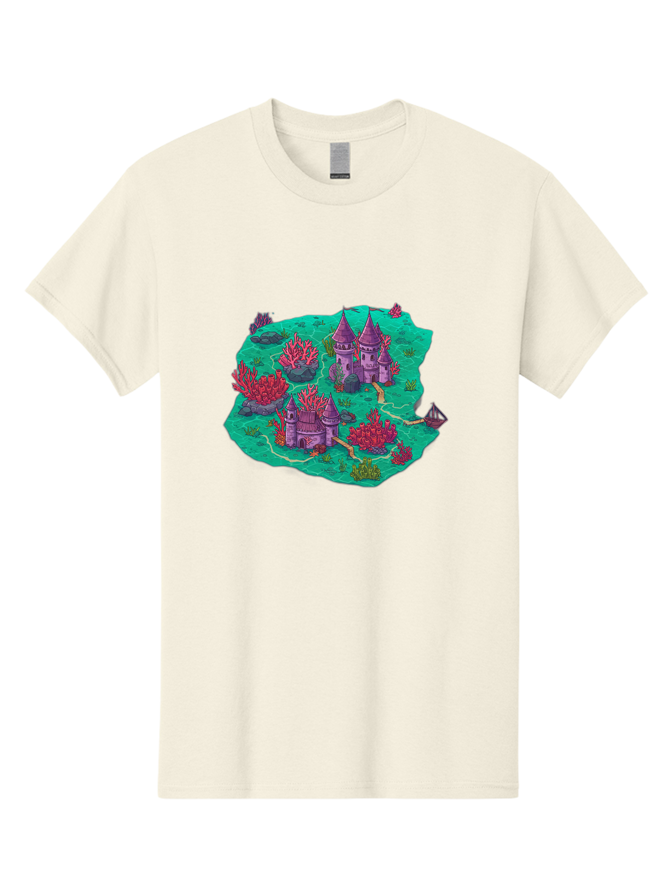 Underwater-Isometric-Castle Men'S Graphic Tee, 100% Cotton, Comfortable Casual Summer Wear, Machine Washable, Vintage Camera, Old Camera, Antique Camera, Black Camera, Classic Photography, Photography Equipment, Nostalgic Device, Film Camera, Baf611