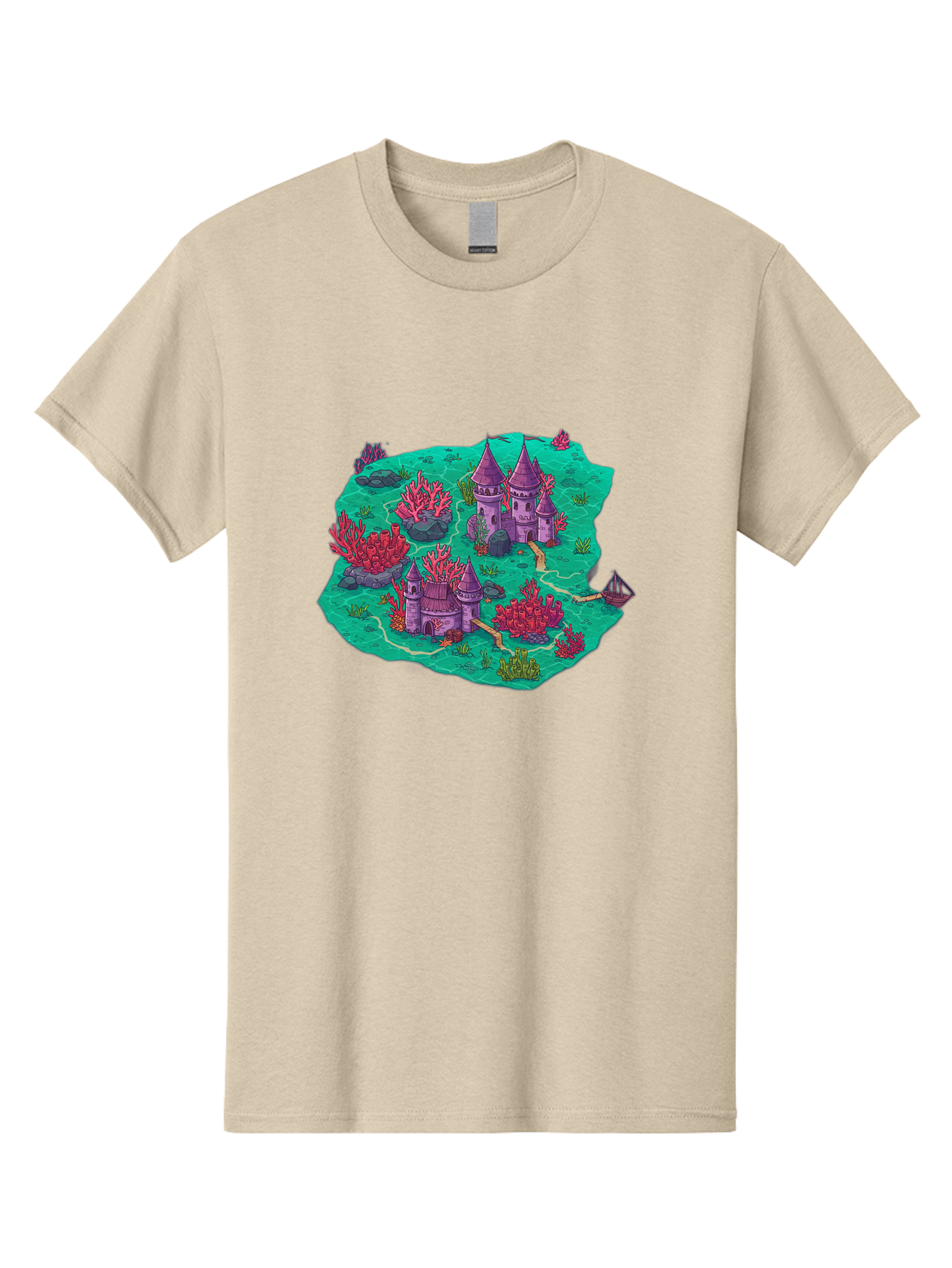 Underwater-Isometric-Castle Men'S Graphic Tee, 100% Cotton, Comfortable Casual Summer Wear, Machine Washable, Vintage Camera, Old Camera, Antique Camera, Black Camera, Classic Photography, Photography Equipment, Nostalgic Device, Film Camera, Baf611