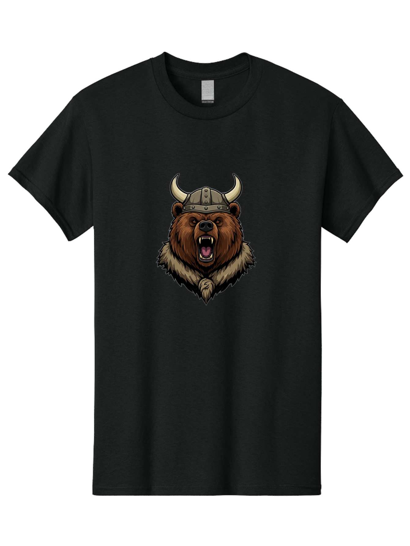 Viking-Bear-1 Men'S Graphic Tee, 100% Cotton, Comfortable Casual Summer Wear, Machine Washable, Vintage Camera, Old Camera, Antique Camera, Black Camera, Classic Photography, Photography Equipment, Nostalgic Device, Film Camera, Camera Art Baf616