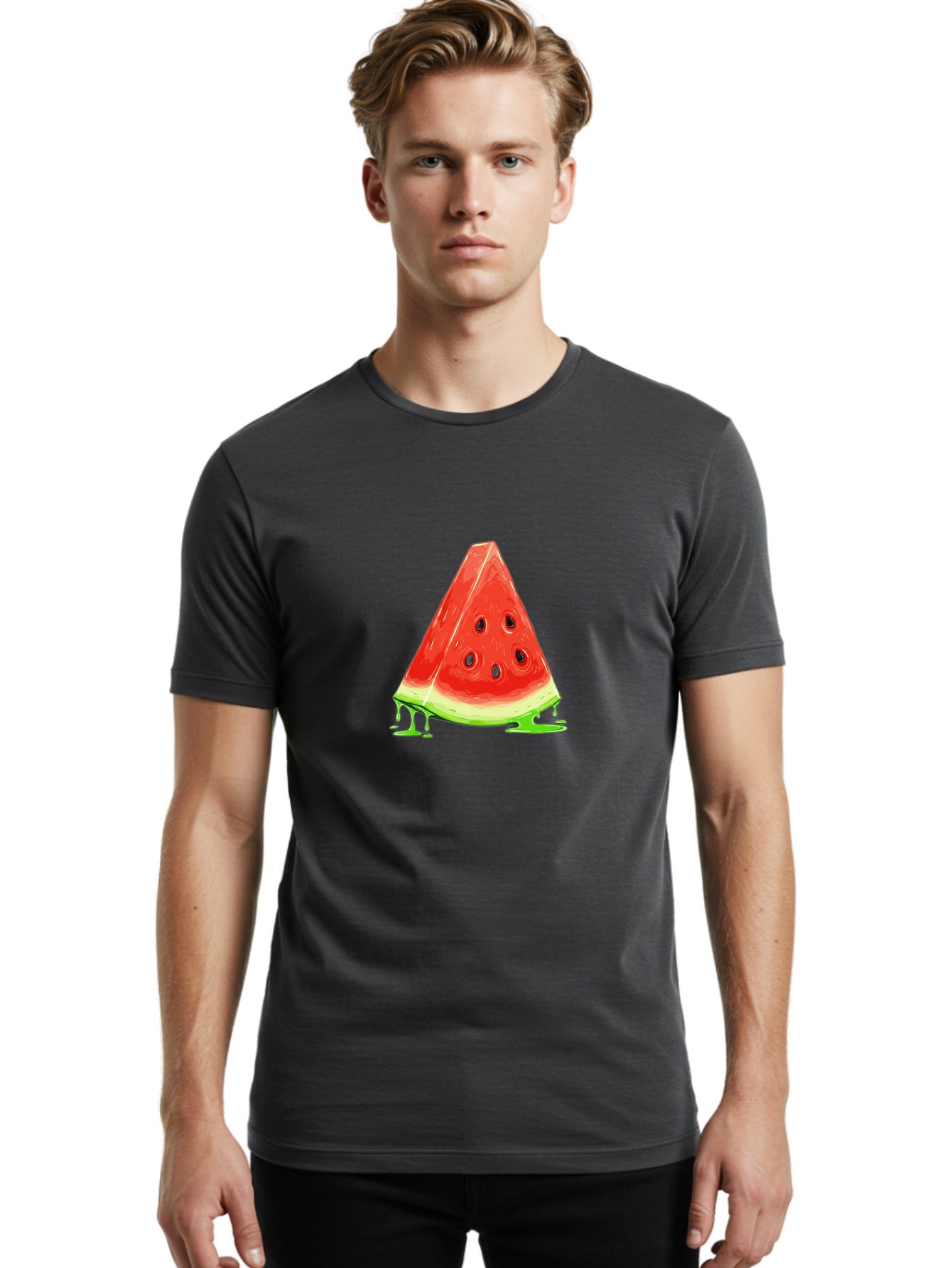 Watermelon-Slice-1 Men'S Graphic Tee, 100% Cotton, Comfortable Casual Summer Wear, Machine Washable, Vintage Camera, Old Camera, Antique Camera, Black Camera, Classic Photography, Photography Equipment, Nostalgic Device, Film Camera, Baf621