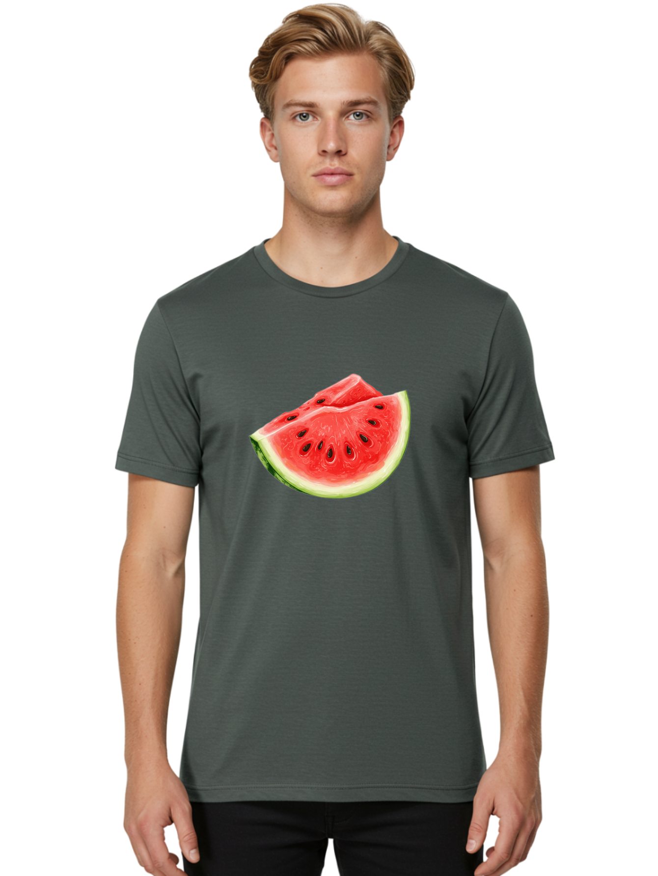 Watermelon-Slice-14 Men'S Graphic Tee, 100% Cotton, Comfortable Casual Summer Wear, Machine Washable, Vintage Camera, Old Camera, Antique Camera, Black Camera, Classic Photography, Photography Equipment, Nostalgic Device, Film Camera, Baf626