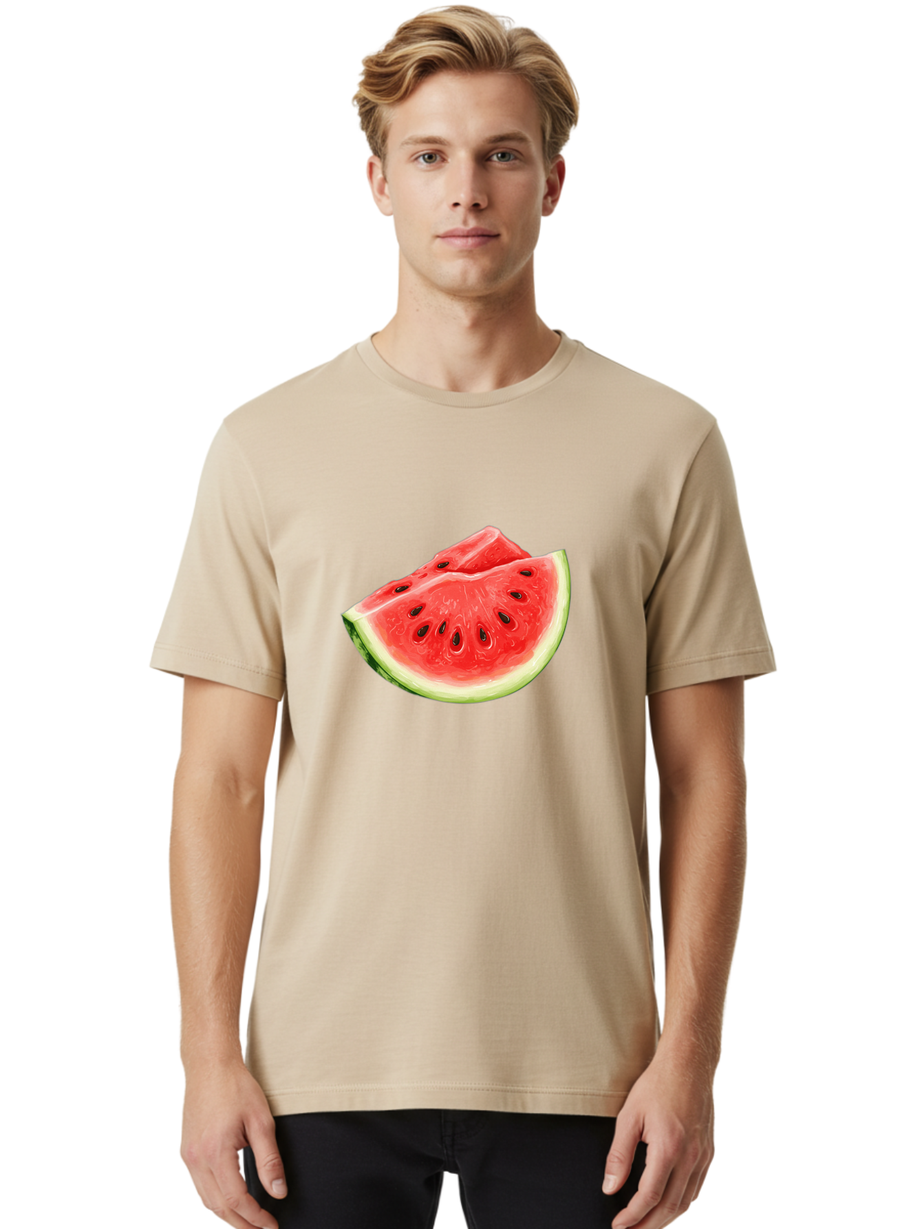 Watermelon-Slice-14 Men'S Graphic Tee, 100% Cotton, Comfortable Casual Summer Wear, Machine Washable, Vintage Camera, Old Camera, Antique Camera, Black Camera, Classic Photography, Photography Equipment, Nostalgic Device, Film Camera, Baf626
