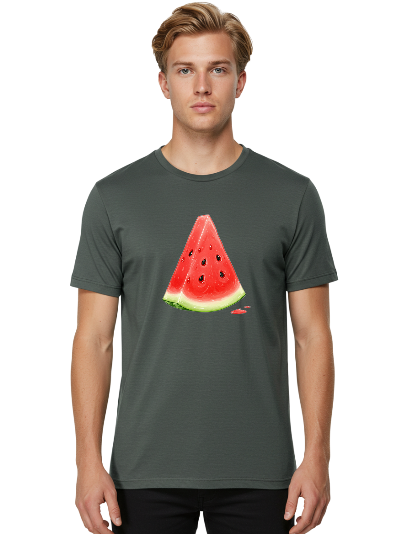 Watermelon-Slice-18 Men'S Graphic Tee, 100% Cotton, Comfortable Casual Summer Wear, Machine Washable, Vintage Camera, Old Camera, Antique Camera, Black Camera, Classic Photography, Photography Equipment, Nostalgic Device, Film Camera, Baf630