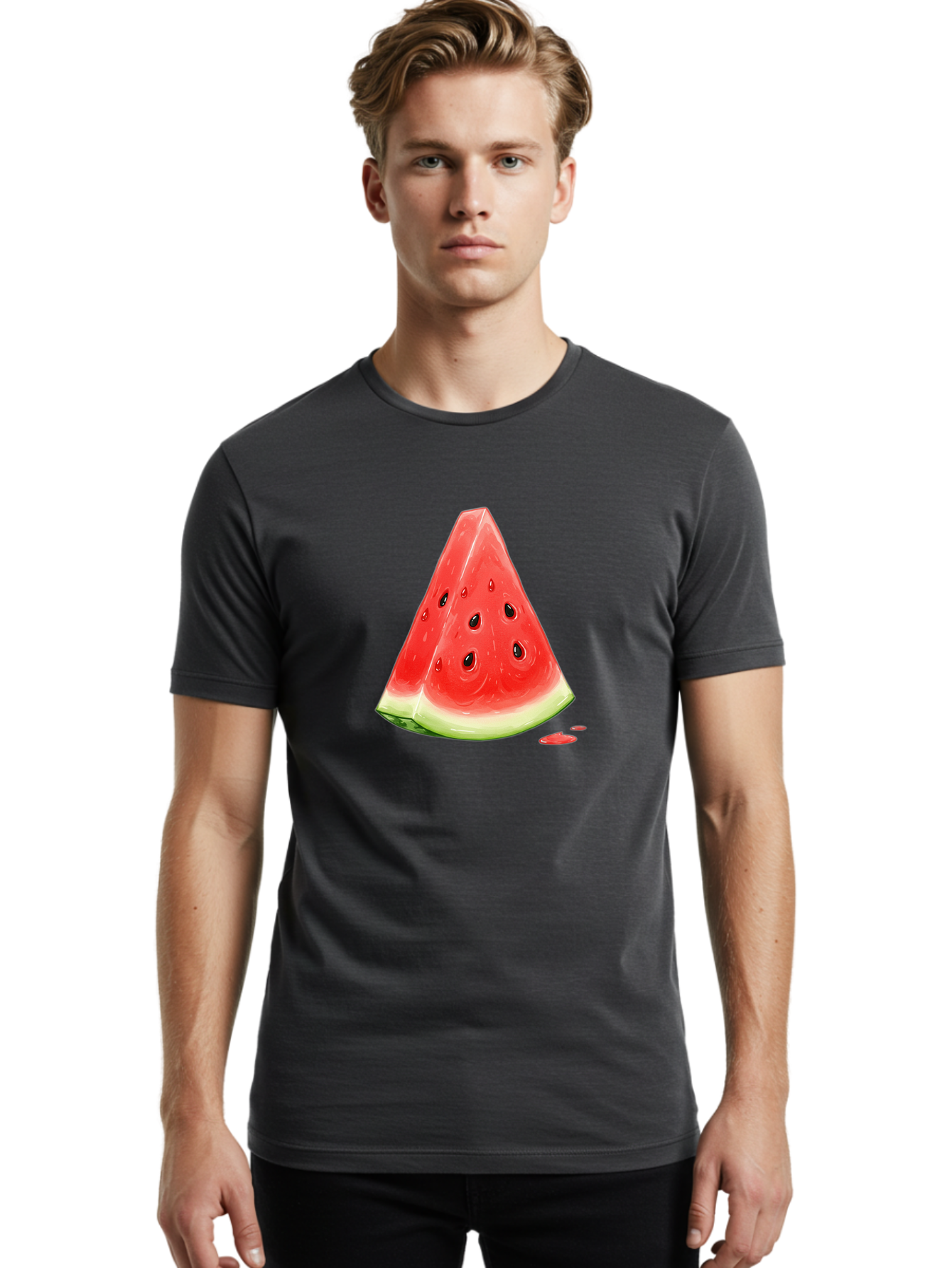 Watermelon-Slice-18 Men'S Graphic Tee, 100% Cotton, Comfortable Casual Summer Wear, Machine Washable, Vintage Camera, Old Camera, Antique Camera, Black Camera, Classic Photography, Photography Equipment, Nostalgic Device, Film Camera, Baf630