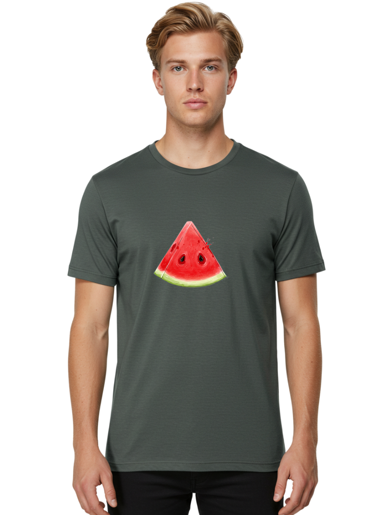 Watermelon-Slice-19 Men'S Graphic Tee, 100% Cotton, Comfortable Casual Summer Wear, Machine Washable, Vintage Camera, Old Camera, Antique Camera, Black Camera, Classic Photography, Photography Equipment, Nostalgic Device, Film Camera, Baf631