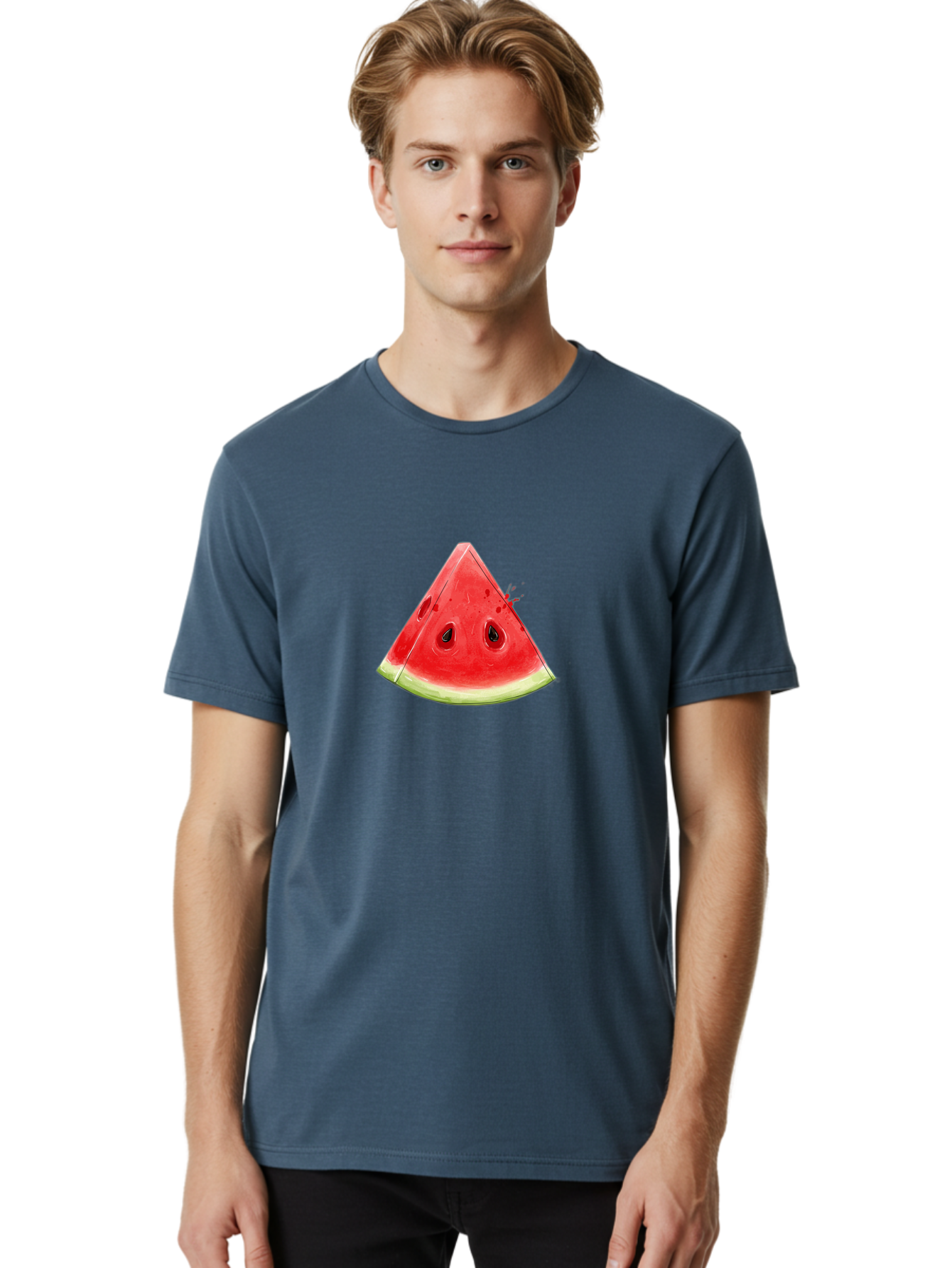 Watermelon-Slice-19 Men'S Graphic Tee, 100% Cotton, Comfortable Casual Summer Wear, Machine Washable, Vintage Camera, Old Camera, Antique Camera, Black Camera, Classic Photography, Photography Equipment, Nostalgic Device, Film Camera, Baf631