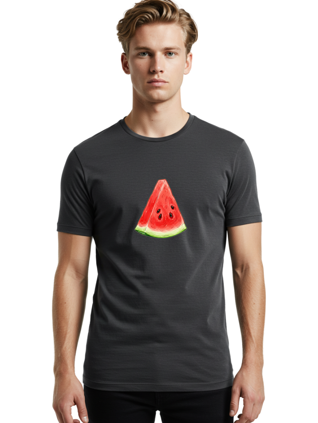 Watermelon-Slice-20 Men'S Graphic Tee, 100% Cotton, Comfortable Casual Summer Wear, Machine Washable, Vintage Camera, Old Camera, Antique Camera, Black Camera, Classic Photography, Photography Equipment, Nostalgic Device, Film Camera, Baf633