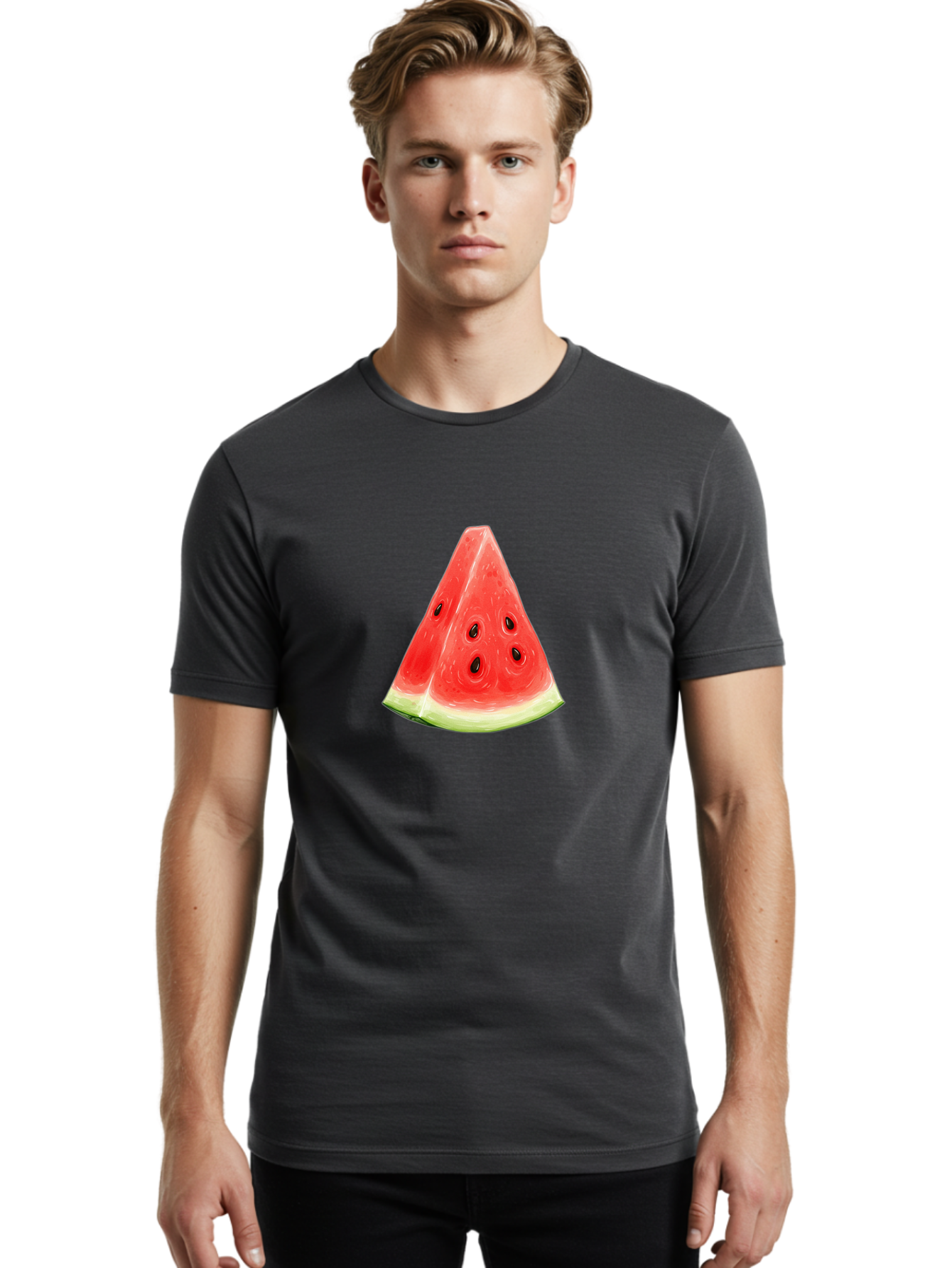 Watermelon-Slice-21 Men'S Graphic Tee, 100% Cotton, Comfortable Casual Summer Wear, Machine Washable, Vintage Camera, Old Camera, Antique Camera, Black Camera, Classic Photography, Photography Equipment, Nostalgic Device, Film Camera, Baf634