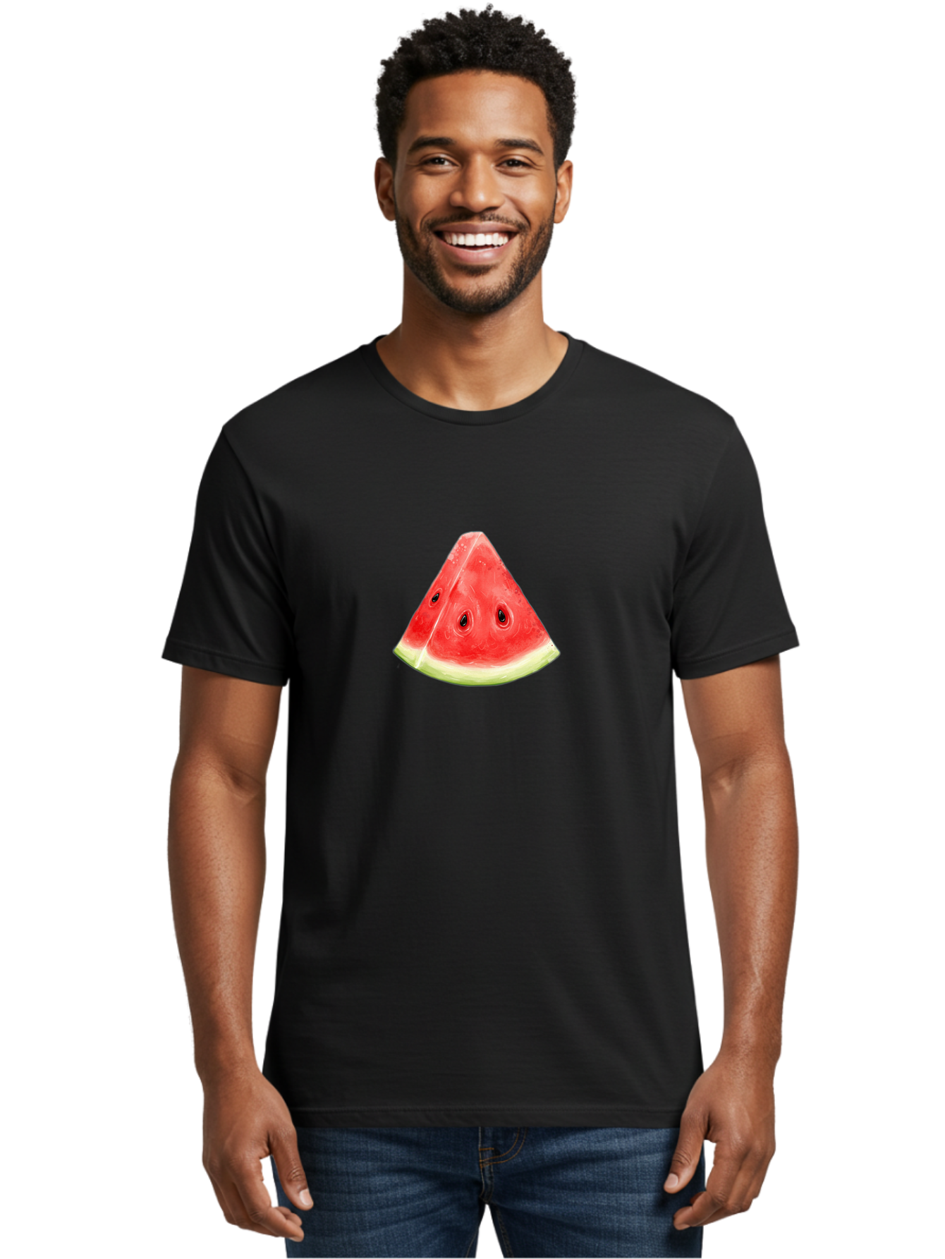Watermelon-Slice-3 Men'S Graphic Tee, 100% Cotton, Comfortable Casual Summer Wear, Machine Washable, Vintage Camera, Old Camera, Antique Camera, Black Camera, Classic Photography, Photography Equipment, Nostalgic Device, Film Camera, Baf635