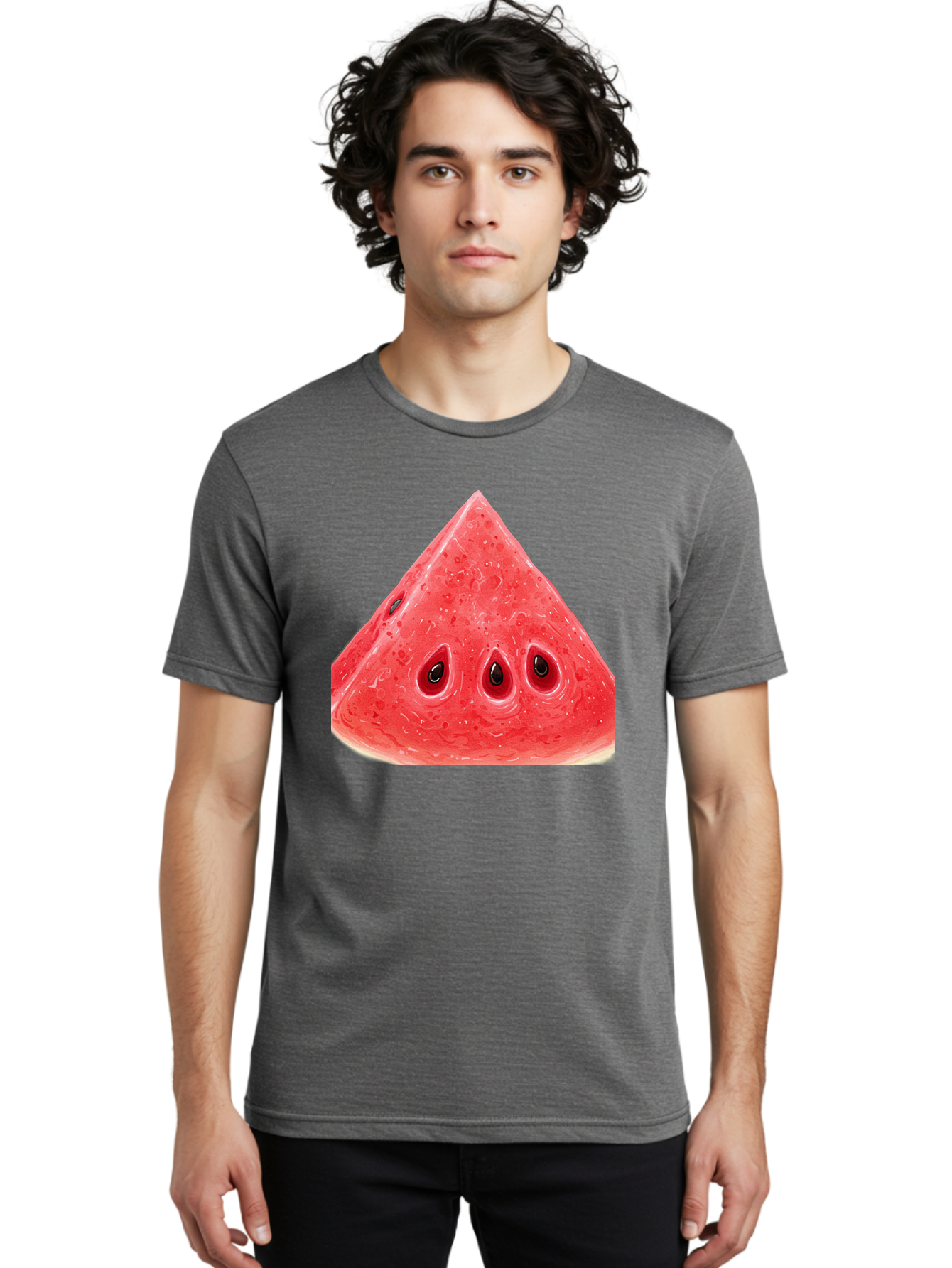Watermelon-Slice-4 Men'S Graphic Tee, 100% Cotton, Comfortable Casual Summer Wear, Machine Washable, Vintage Camera, Old Camera, Antique Camera, Black Camera, Classic Photography, Photography Equipment, Nostalgic Device, Film Camera, Baf636