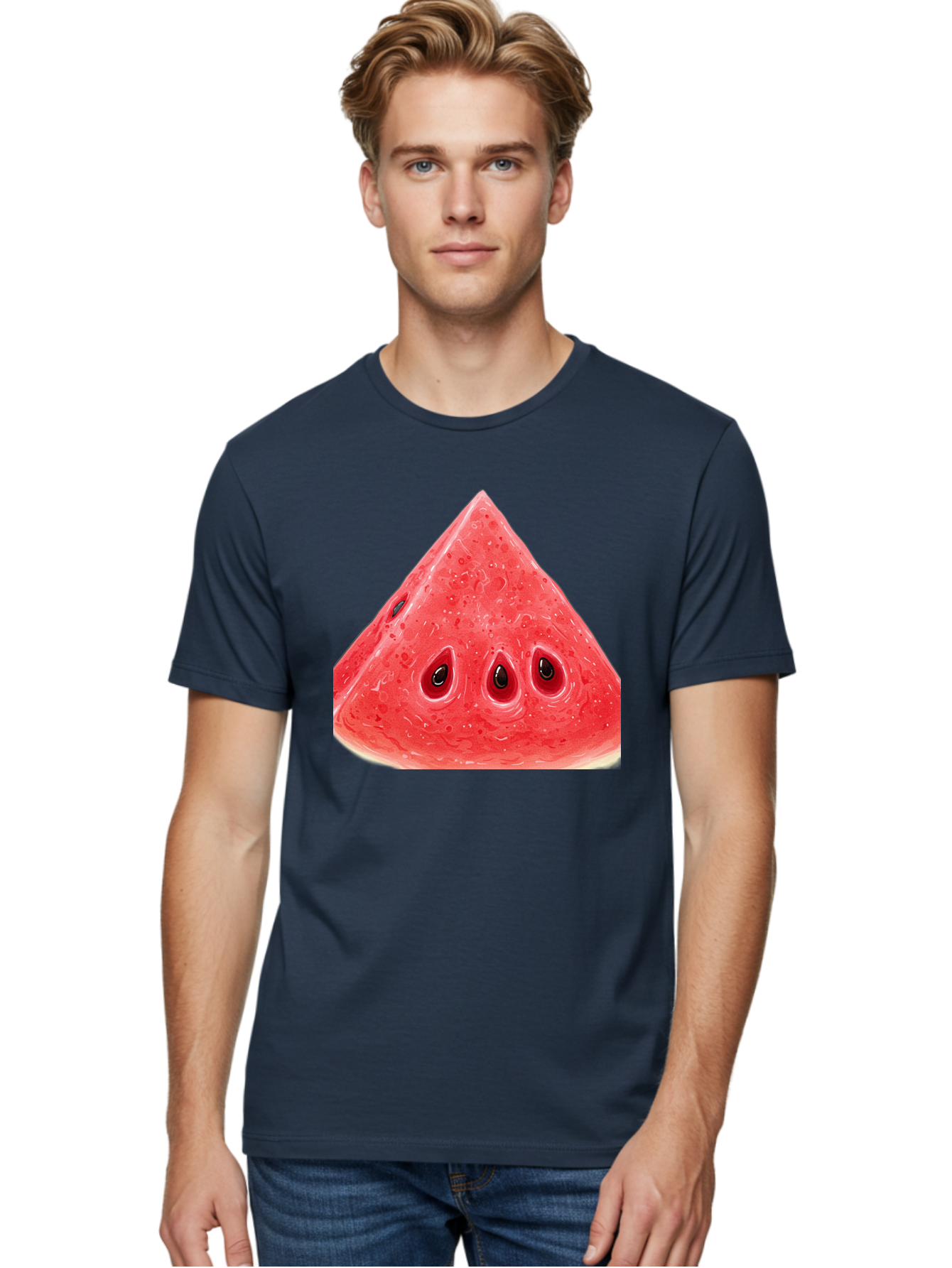 Watermelon-Slice-4 Men'S Graphic Tee, 100% Cotton, Comfortable Casual Summer Wear, Machine Washable, Vintage Camera, Old Camera, Antique Camera, Black Camera, Classic Photography, Photography Equipment, Nostalgic Device, Film Camera, Baf636