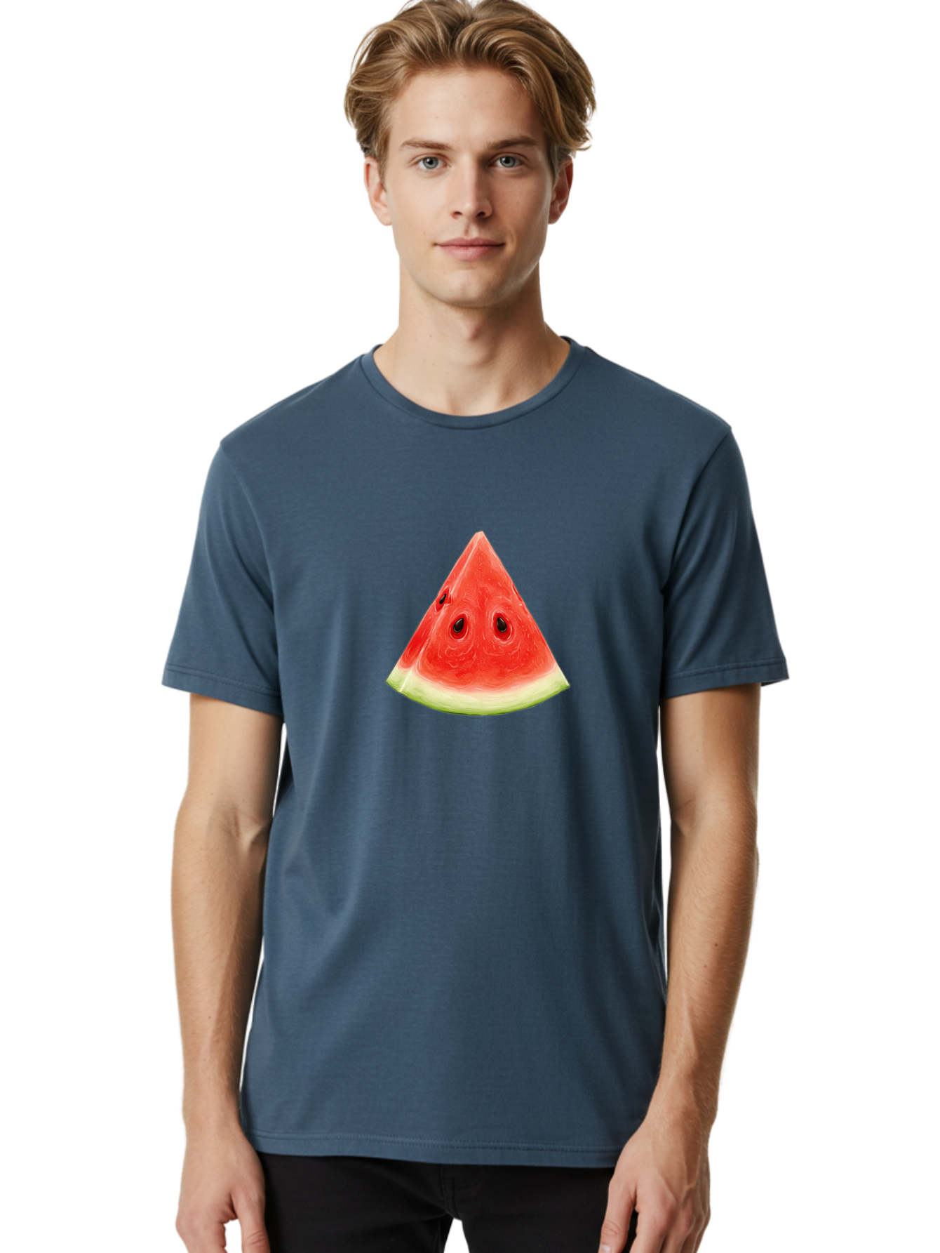 Watermelon-Slice-7 Men'S Graphic Tee, 100% Cotton, Comfortable Casual Summer Wear, Machine Washable, Vintage Camera, Old Camera, Antique Camera, Black Camera, Classic Photography, Photography Equipment, Nostalgic Device, Film Camera, Baf639