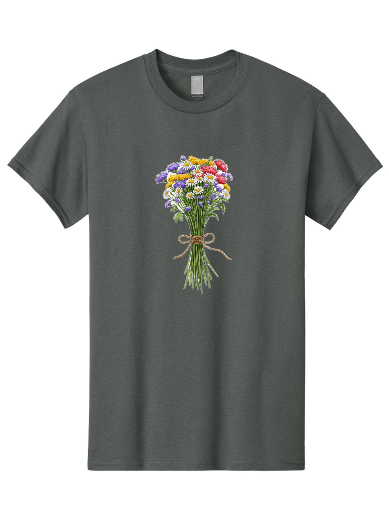 Wild-Flower-Bouquet-1 Men'S Graphic Tee, 100% Cotton, Comfortable Casual Summer Wear, Machine Washable, Vintage Camera, Old Camera, Antique Camera, Black Camera, Classic Photography, Photography Equipment, Nostalgic Device, Film Camera, Baf647