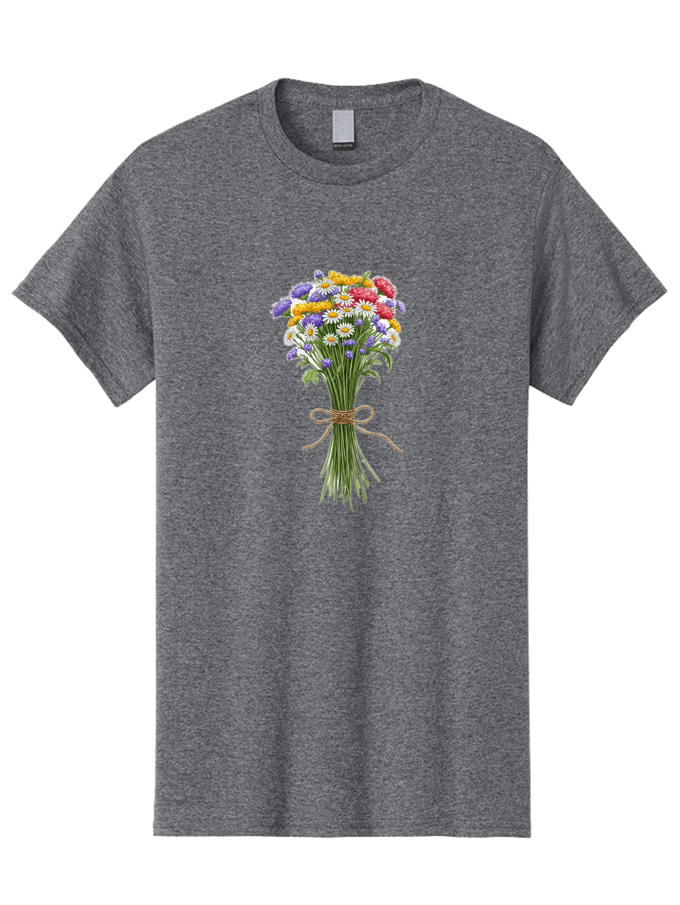 Wild-Flower-Bouquet-1 Men'S Graphic Tee, 100% Cotton, Comfortable Casual Summer Wear, Machine Washable, Vintage Camera, Old Camera, Antique Camera, Black Camera, Classic Photography, Photography Equipment, Nostalgic Device, Film Camera, Baf647