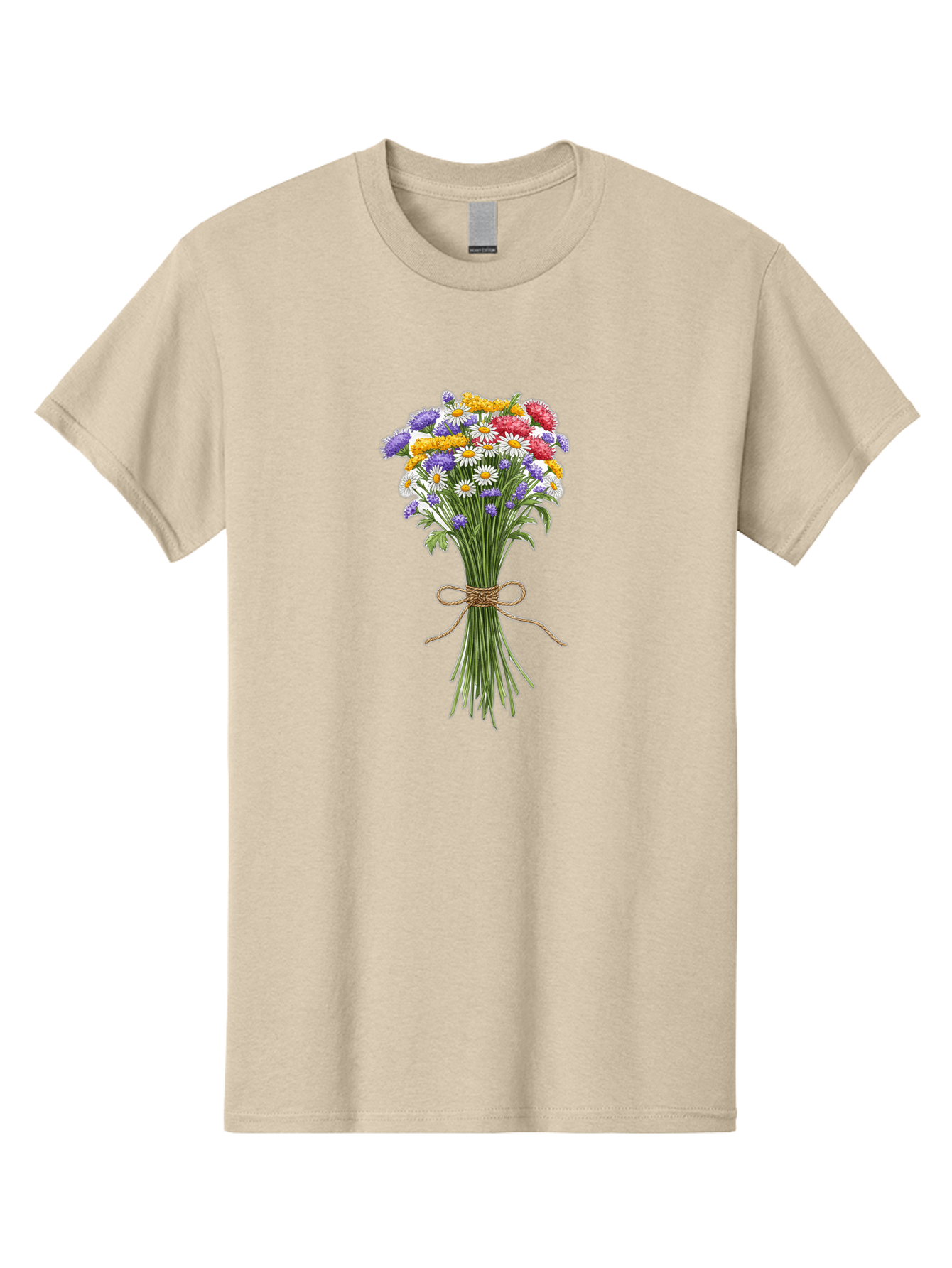 Wild-Flower-Bouquet-1 Men'S Graphic Tee, 100% Cotton, Comfortable Casual Summer Wear, Machine Washable, Vintage Camera, Old Camera, Antique Camera, Black Camera, Classic Photography, Photography Equipment, Nostalgic Device, Film Camera, Baf647