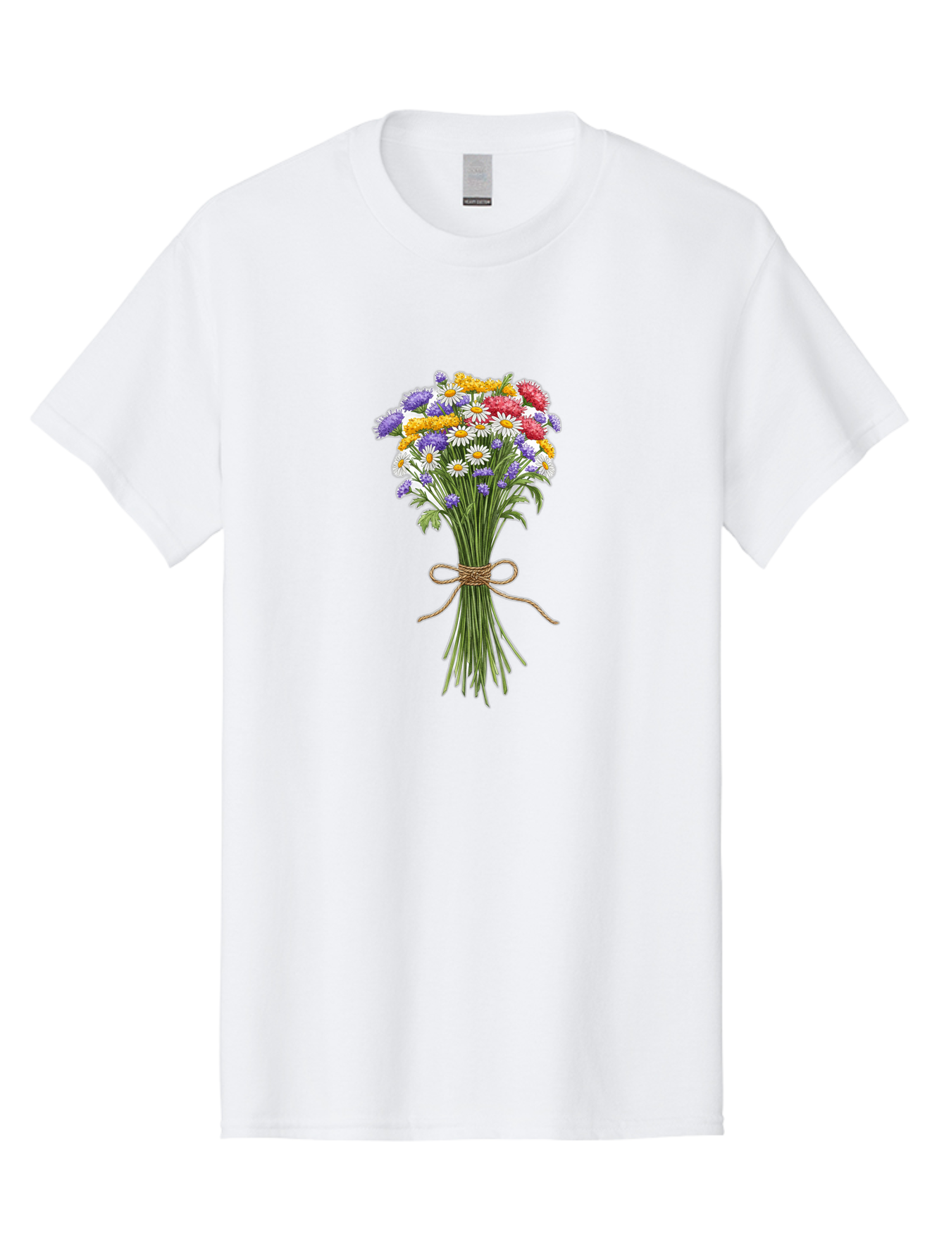 Wild-Flower-Bouquet-1 Men'S Graphic Tee, 100% Cotton, Comfortable Casual Summer Wear, Machine Washable, Vintage Camera, Old Camera, Antique Camera, Black Camera, Classic Photography, Photography Equipment, Nostalgic Device, Film Camera, Baf647