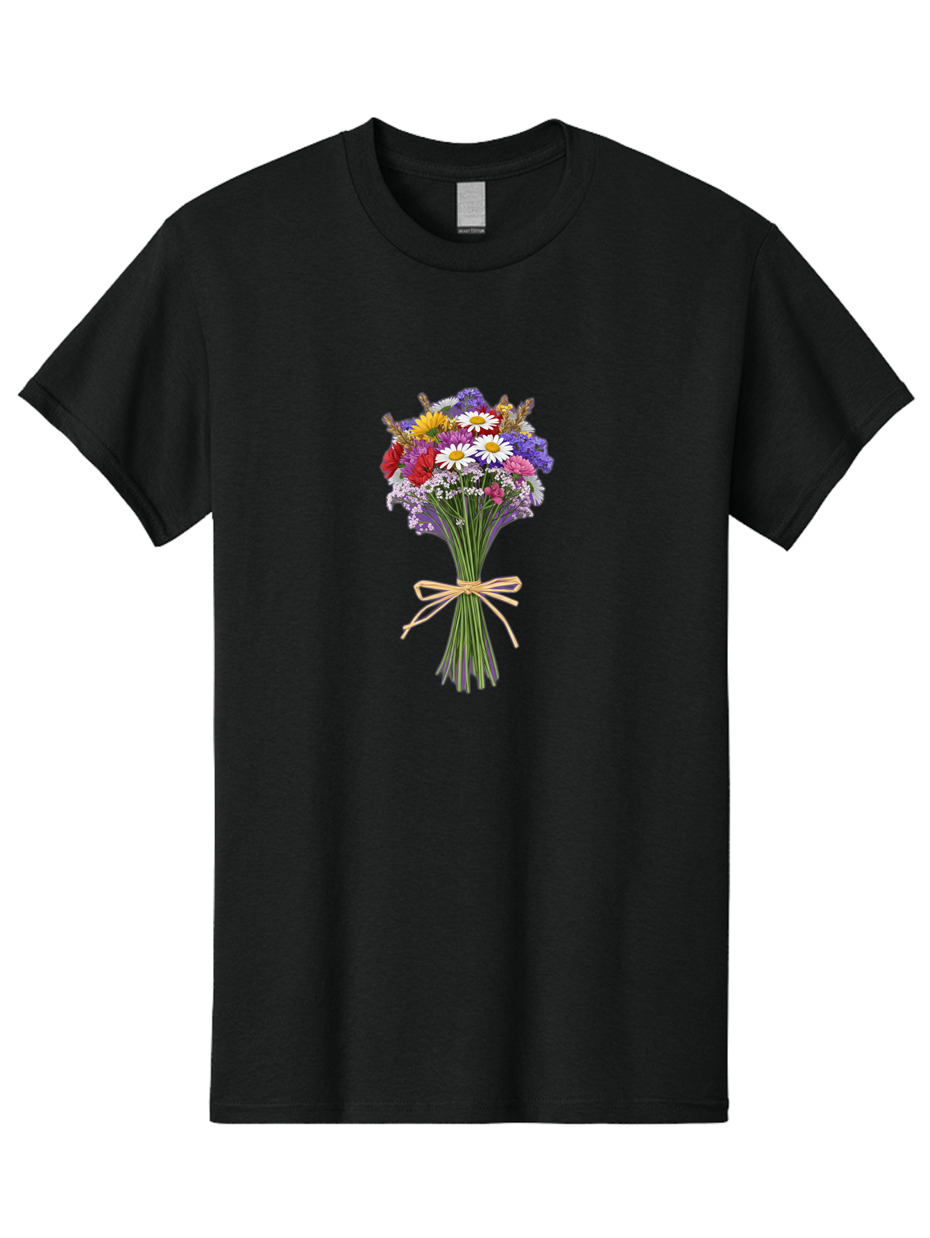 Wild-Flower-Bouquet Men'S Graphic Tee, 100% Cotton, Comfortable Casual Summer Wear, Machine Washable, Vintage Camera, Old Camera, Antique Camera, Black Camera, Classic Photography, Photography Equipment, Nostalgic Device, Film Camera, Baf648