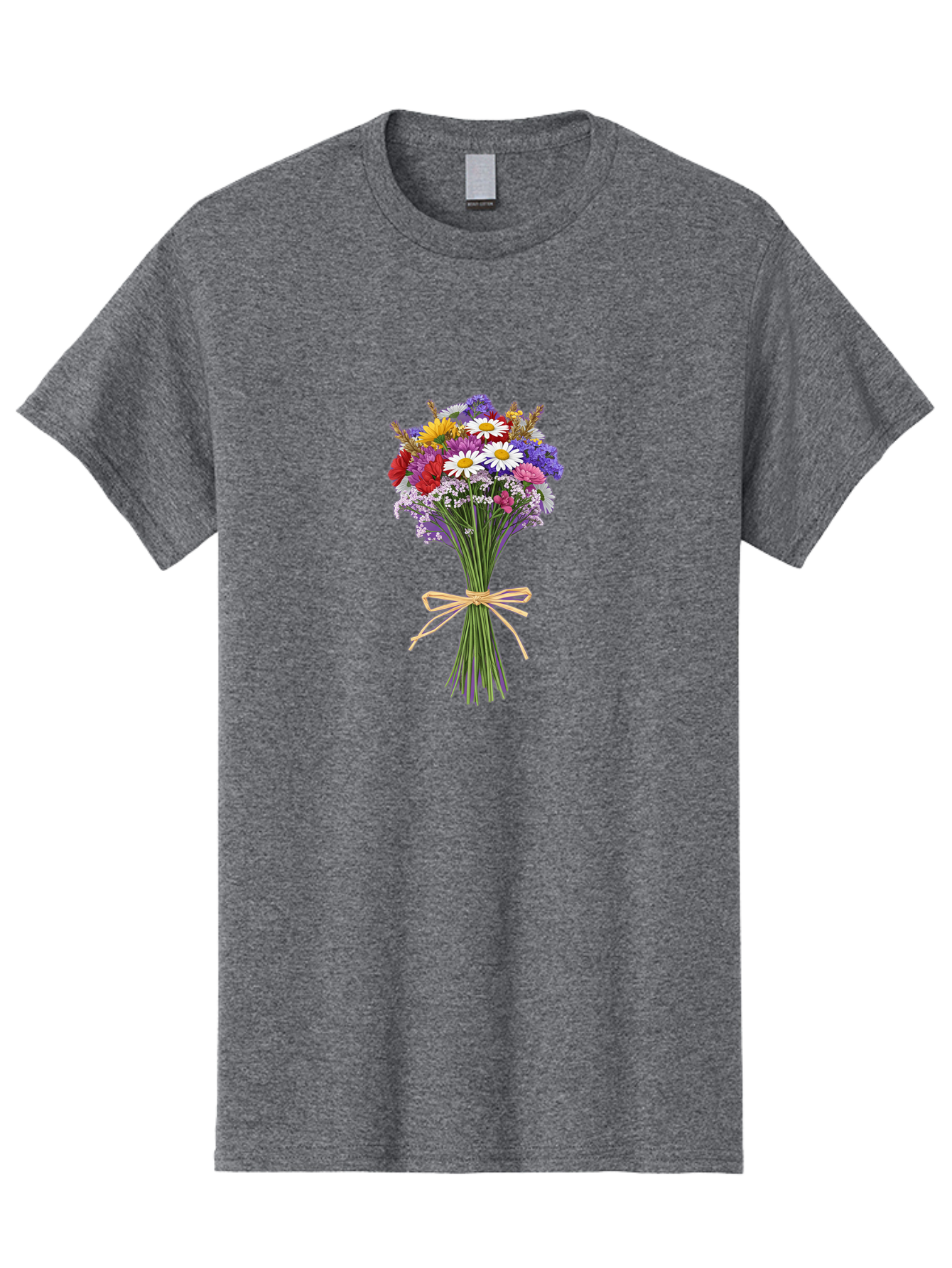 Wild-Flower-Bouquet Men'S Graphic Tee, 100% Cotton, Comfortable Casual Summer Wear, Machine Washable, Vintage Camera, Old Camera, Antique Camera, Black Camera, Classic Photography, Photography Equipment, Nostalgic Device, Film Camera, Baf648