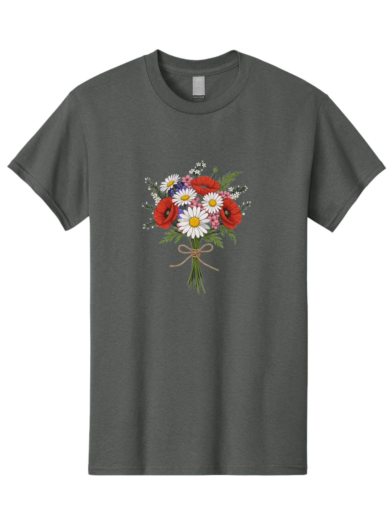 Wildflower-Bouquet-1 Men'S Graphic Tee, 100% Cotton, Comfortable Casual Summer Wear, Machine Washable, Vintage Camera, Old Camera, Antique Camera, Black Camera, Classic Photography, Photography Equipment, Nostalgic Device, Film Camera, Baf649