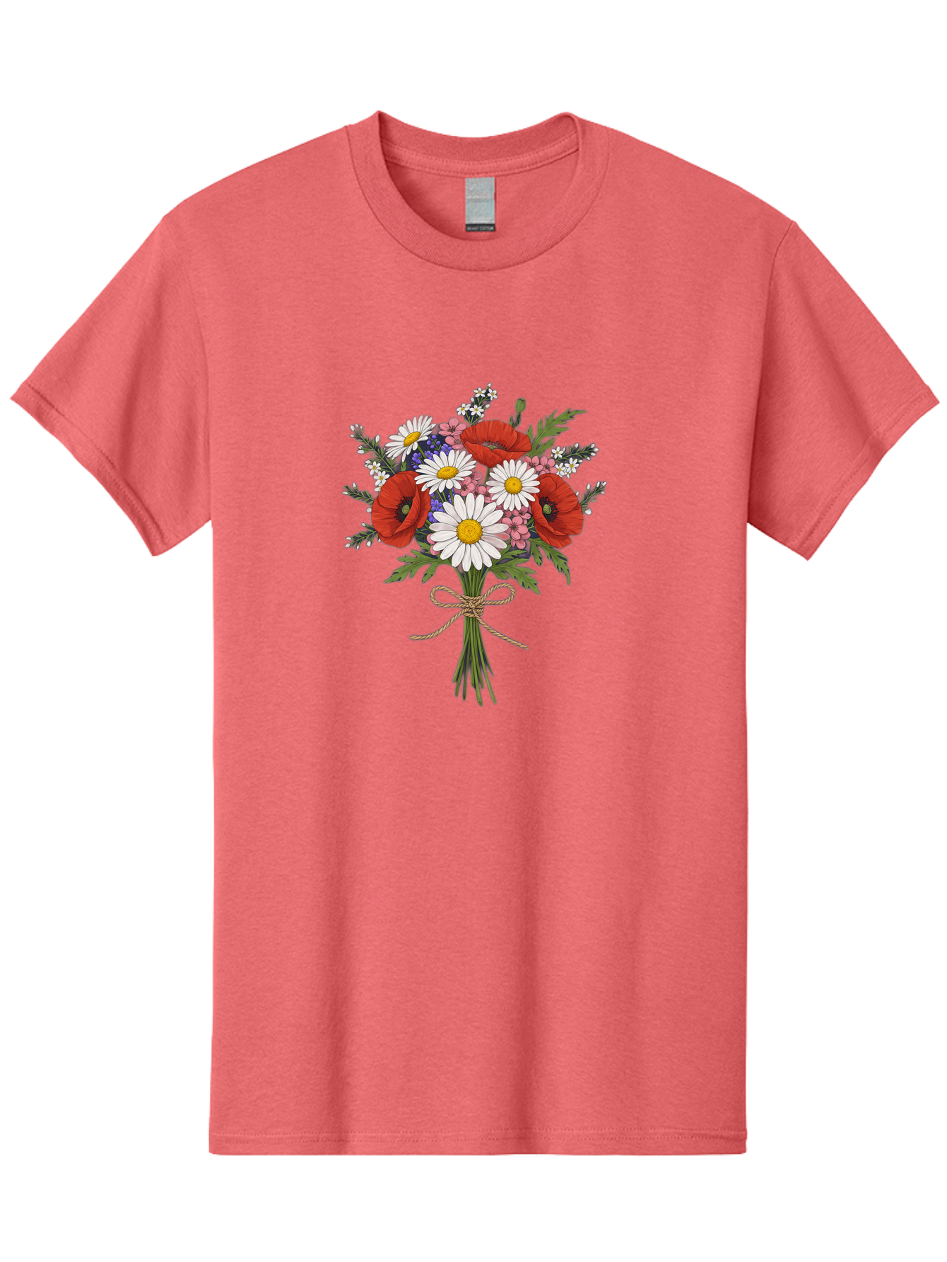 Wildflower-Bouquet-1 Men'S Graphic Tee, 100% Cotton, Comfortable Casual Summer Wear, Machine Washable, Vintage Camera, Old Camera, Antique Camera, Black Camera, Classic Photography, Photography Equipment, Nostalgic Device, Film Camera, Baf649