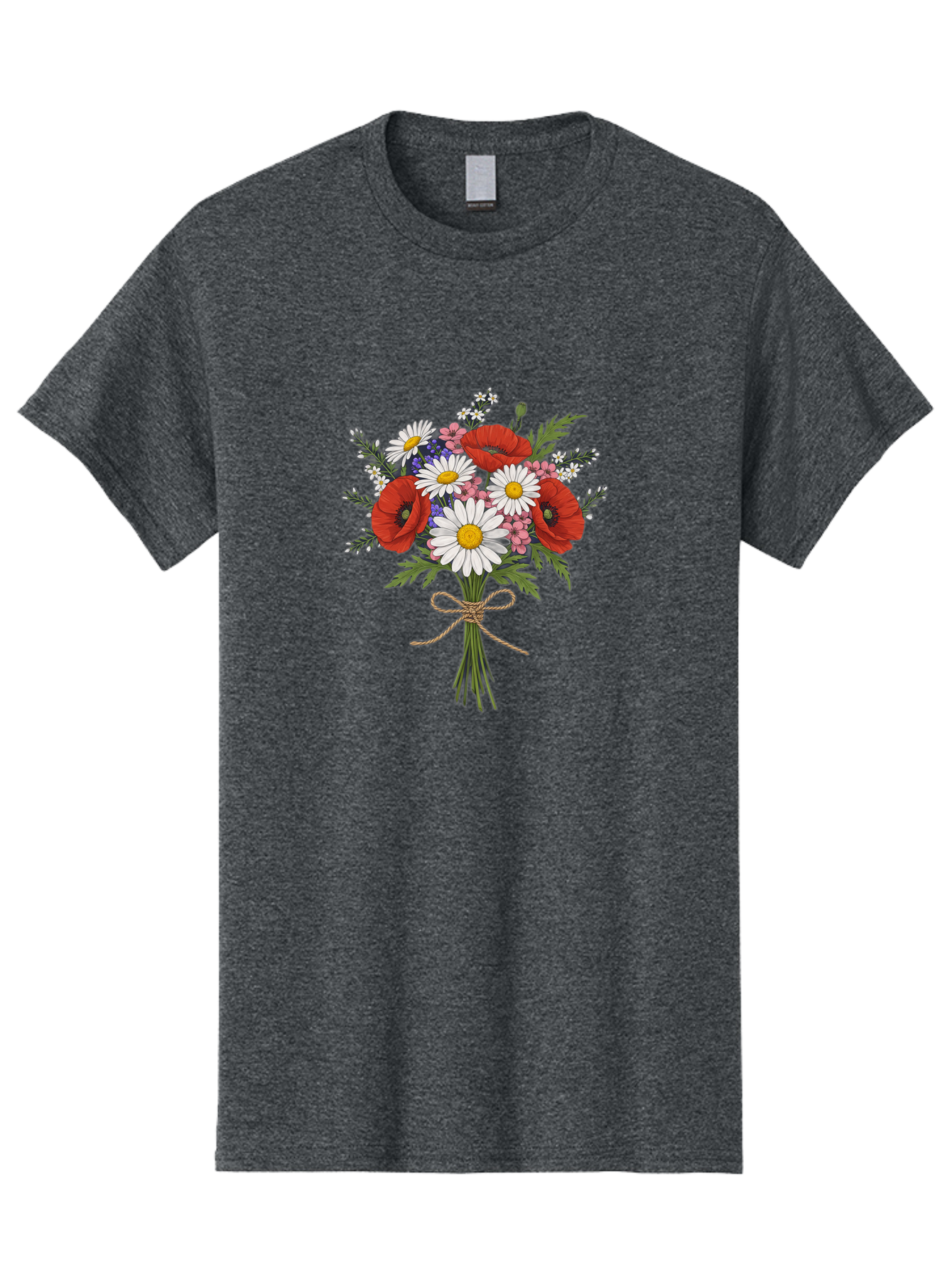 Wildflower-Bouquet-1 Men'S Graphic Tee, 100% Cotton, Comfortable Casual Summer Wear, Machine Washable, Vintage Camera, Old Camera, Antique Camera, Black Camera, Classic Photography, Photography Equipment, Nostalgic Device, Film Camera, Baf649