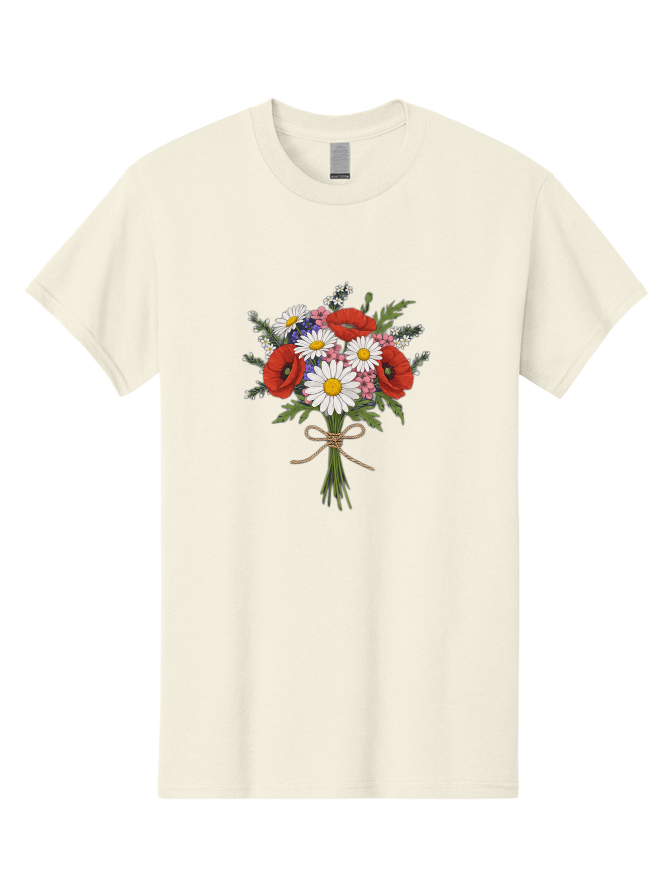 Wildflower-Bouquet-1 Men'S Graphic Tee, 100% Cotton, Comfortable Casual Summer Wear, Machine Washable, Vintage Camera, Old Camera, Antique Camera, Black Camera, Classic Photography, Photography Equipment, Nostalgic Device, Film Camera, Baf649