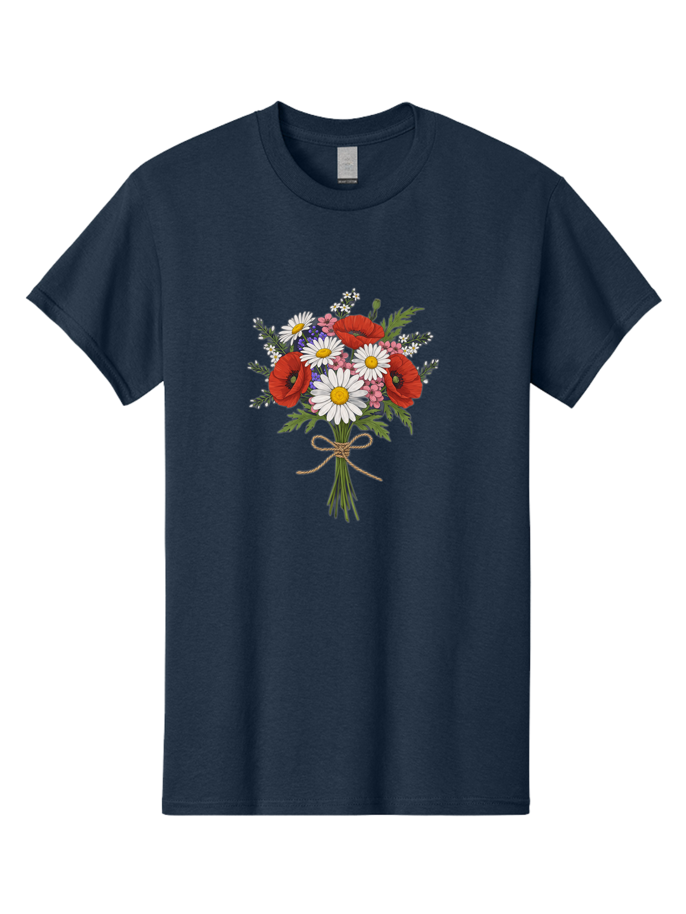 Wildflower-Bouquet-1 Men'S Graphic Tee, 100% Cotton, Comfortable Casual Summer Wear, Machine Washable, Vintage Camera, Old Camera, Antique Camera, Black Camera, Classic Photography, Photography Equipment, Nostalgic Device, Film Camera, Baf649