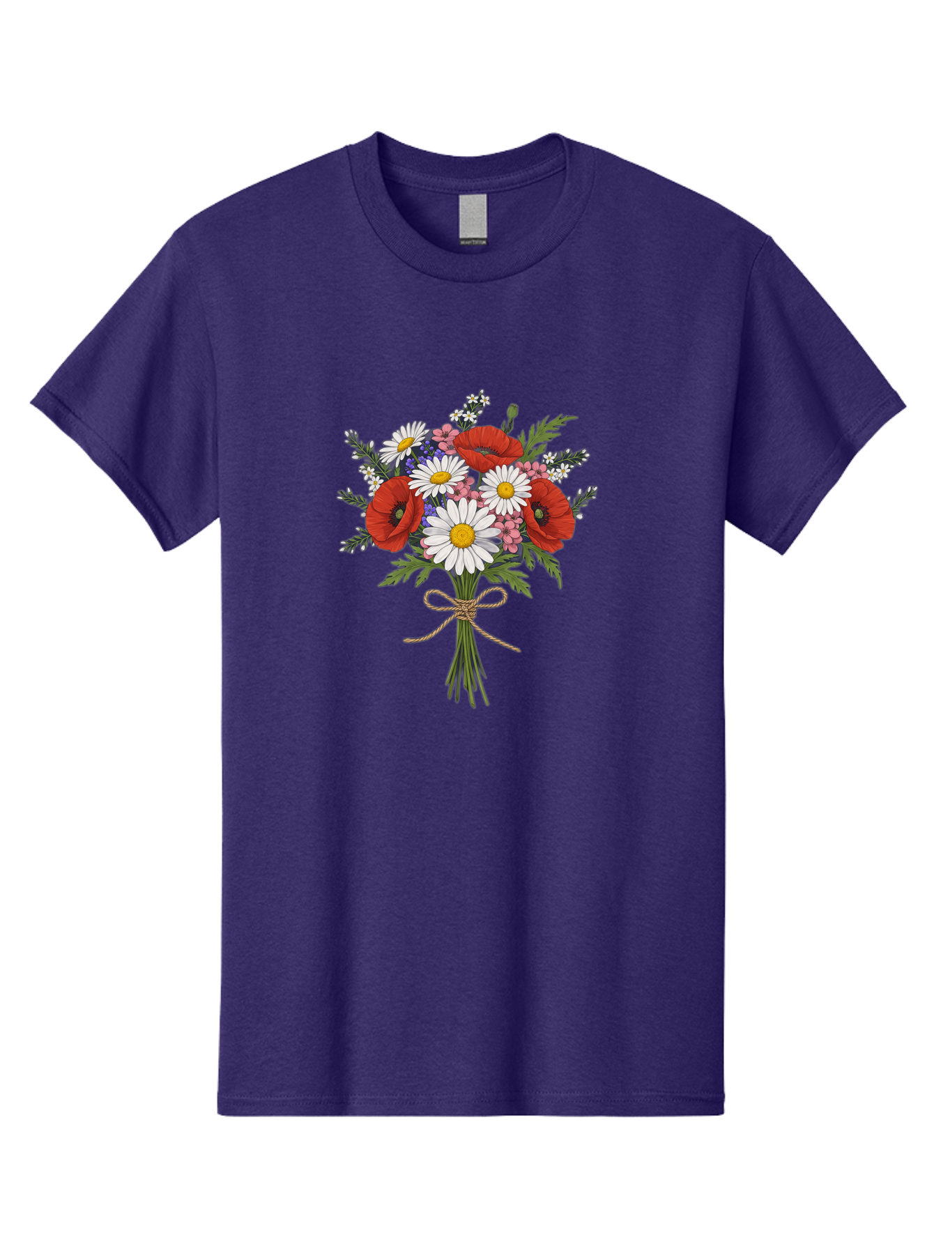 Wildflower-Bouquet-1 Men'S Graphic Tee, 100% Cotton, Comfortable Casual Summer Wear, Machine Washable, Vintage Camera, Old Camera, Antique Camera, Black Camera, Classic Photography, Photography Equipment, Nostalgic Device, Film Camera, Baf649