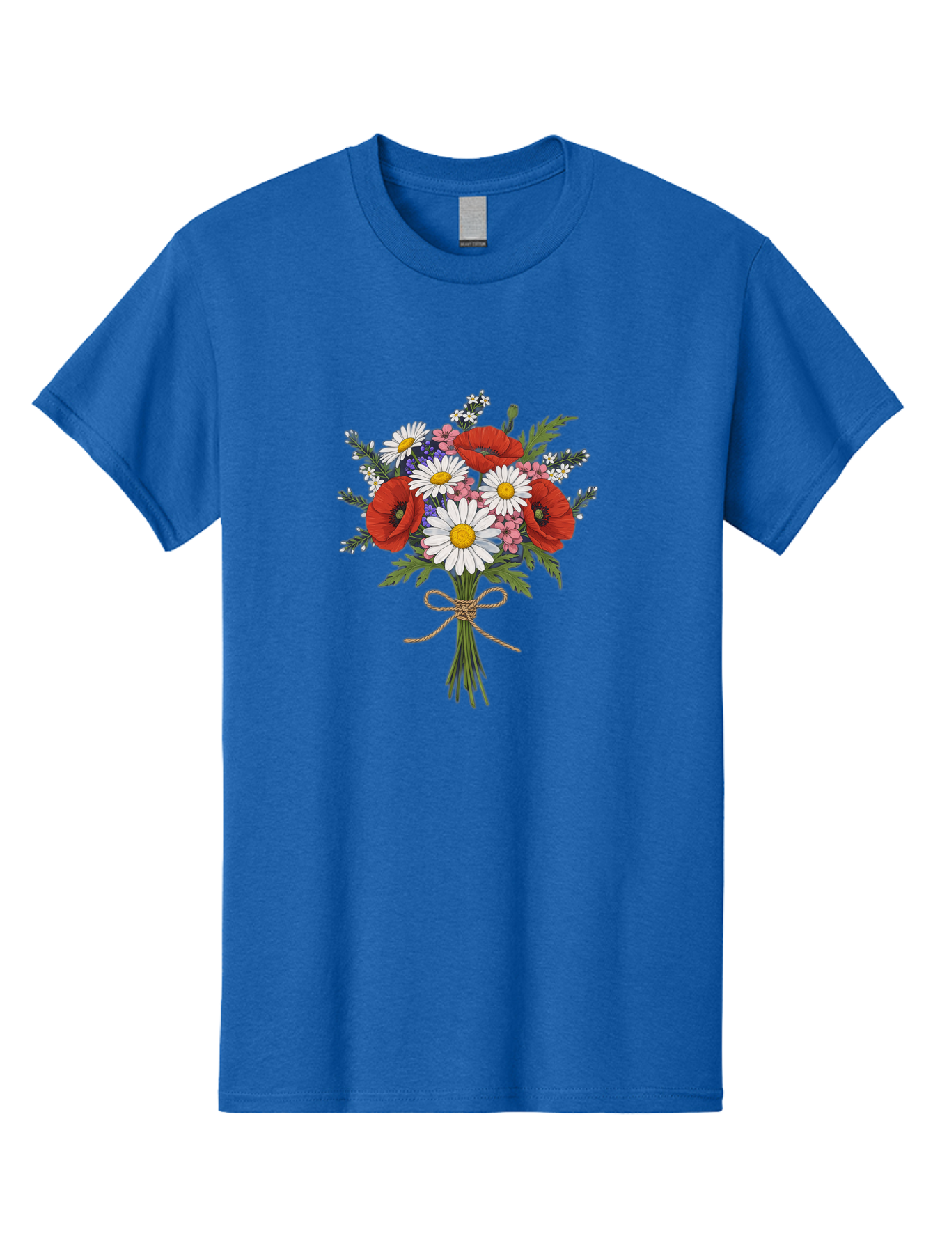 Wildflower-Bouquet-1 Men'S Graphic Tee, 100% Cotton, Comfortable Casual Summer Wear, Machine Washable, Vintage Camera, Old Camera, Antique Camera, Black Camera, Classic Photography, Photography Equipment, Nostalgic Device, Film Camera, Baf649