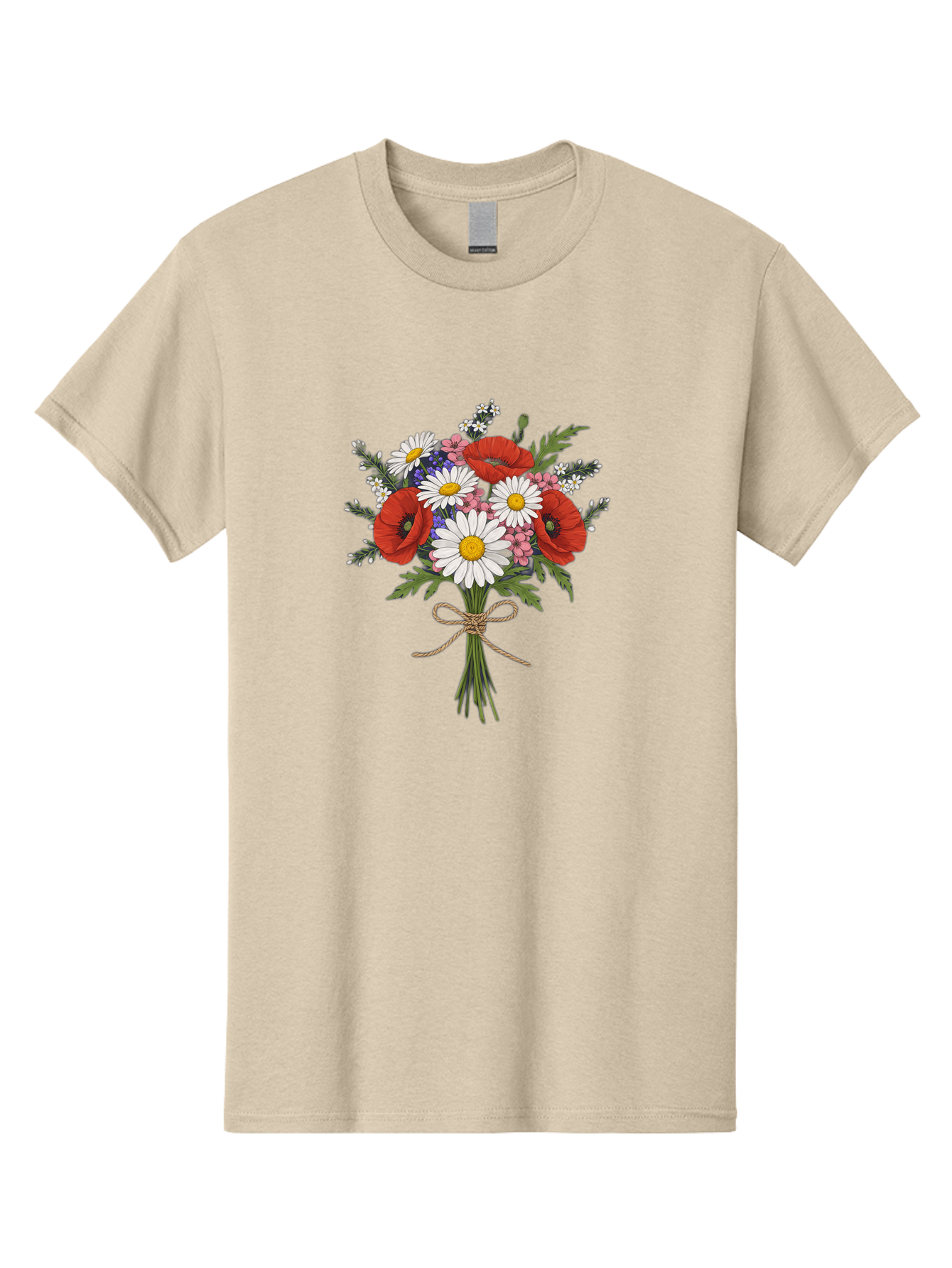 Wildflower-Bouquet-1 Men'S Graphic Tee, 100% Cotton, Comfortable Casual Summer Wear, Machine Washable, Vintage Camera, Old Camera, Antique Camera, Black Camera, Classic Photography, Photography Equipment, Nostalgic Device, Film Camera, Baf649