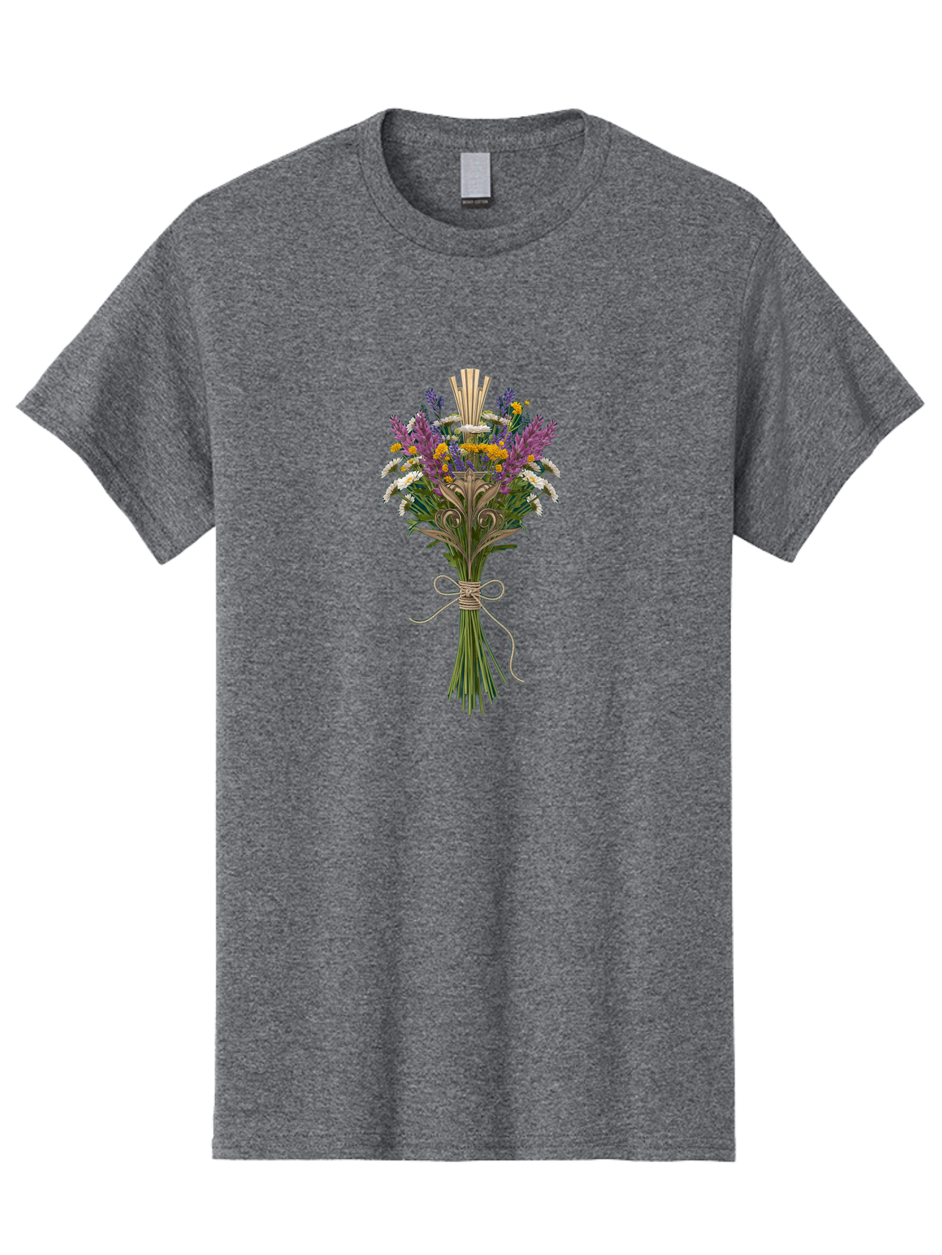 Wildflower-Bouquet-11 Men'S Graphic Tee, 100% Cotton, Comfortable Casual Summer Wear, Machine Washable, Vintage Camera, Old Camera, Antique Camera, Black Camera, Classic Photography, Photography Equipment, Nostalgic Device, Film Camera, Baf651