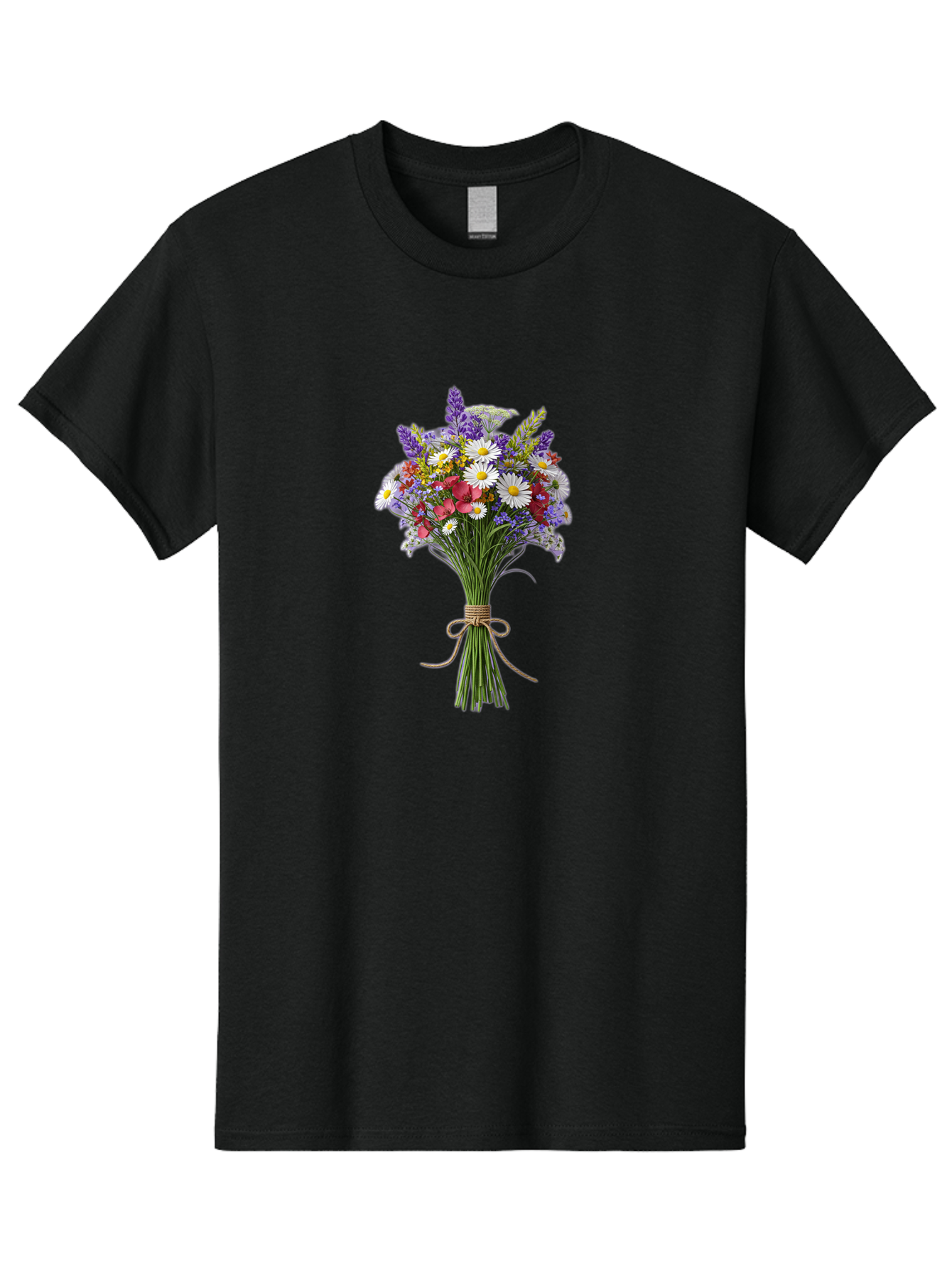 Wildflower-Bouquet-12 Men'S Graphic Tee, 100% Cotton, Comfortable Casual Summer Wear, Machine Washable, Vintage Camera, Old Camera, Antique Camera, Black Camera, Classic Photography, Photography Equipment, Nostalgic Device, Film Camera, Baf652