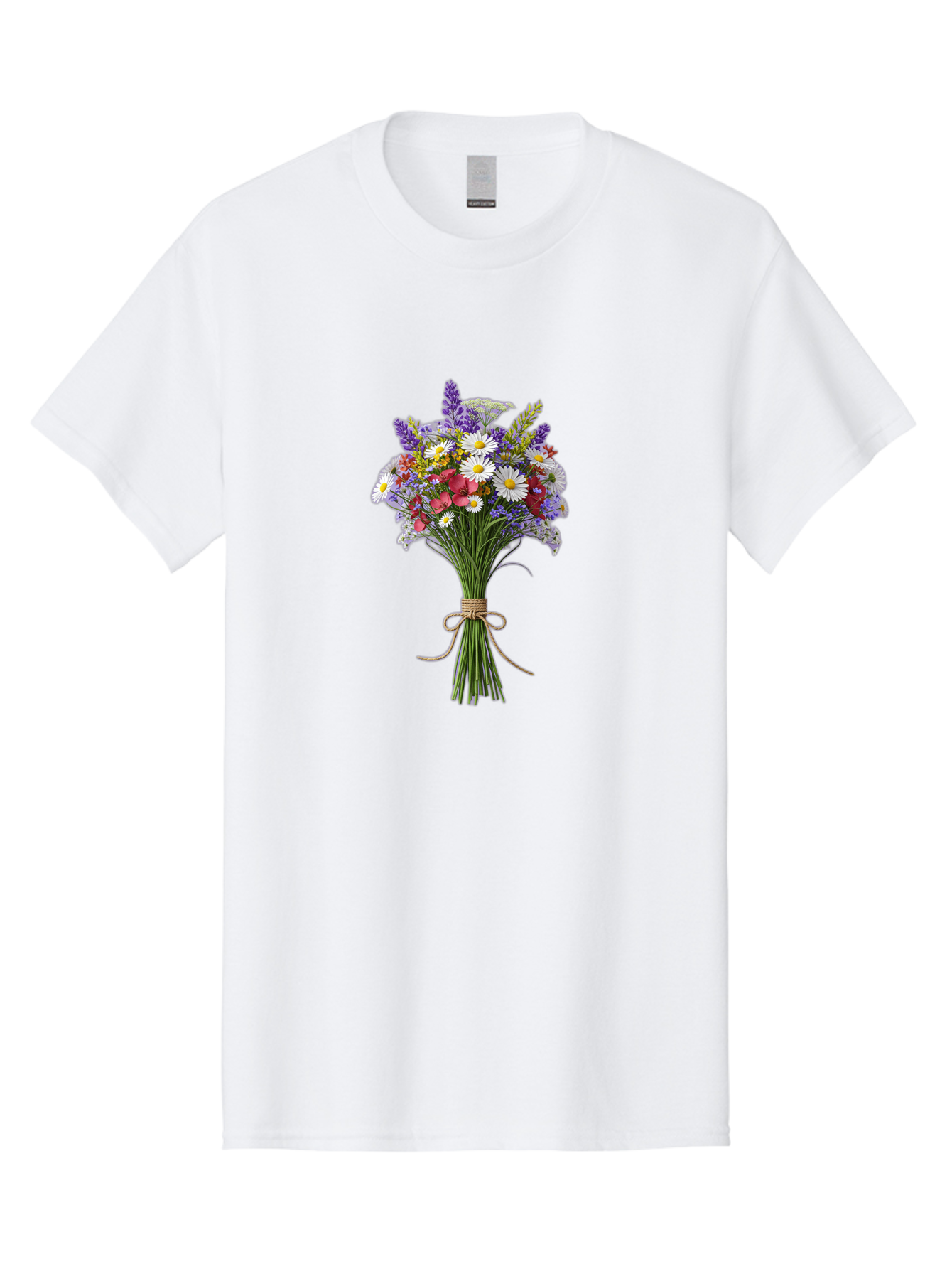 Wildflower-Bouquet-12 Men'S Graphic Tee, 100% Cotton, Comfortable Casual Summer Wear, Machine Washable, Vintage Camera, Old Camera, Antique Camera, Black Camera, Classic Photography, Photography Equipment, Nostalgic Device, Film Camera, Baf652