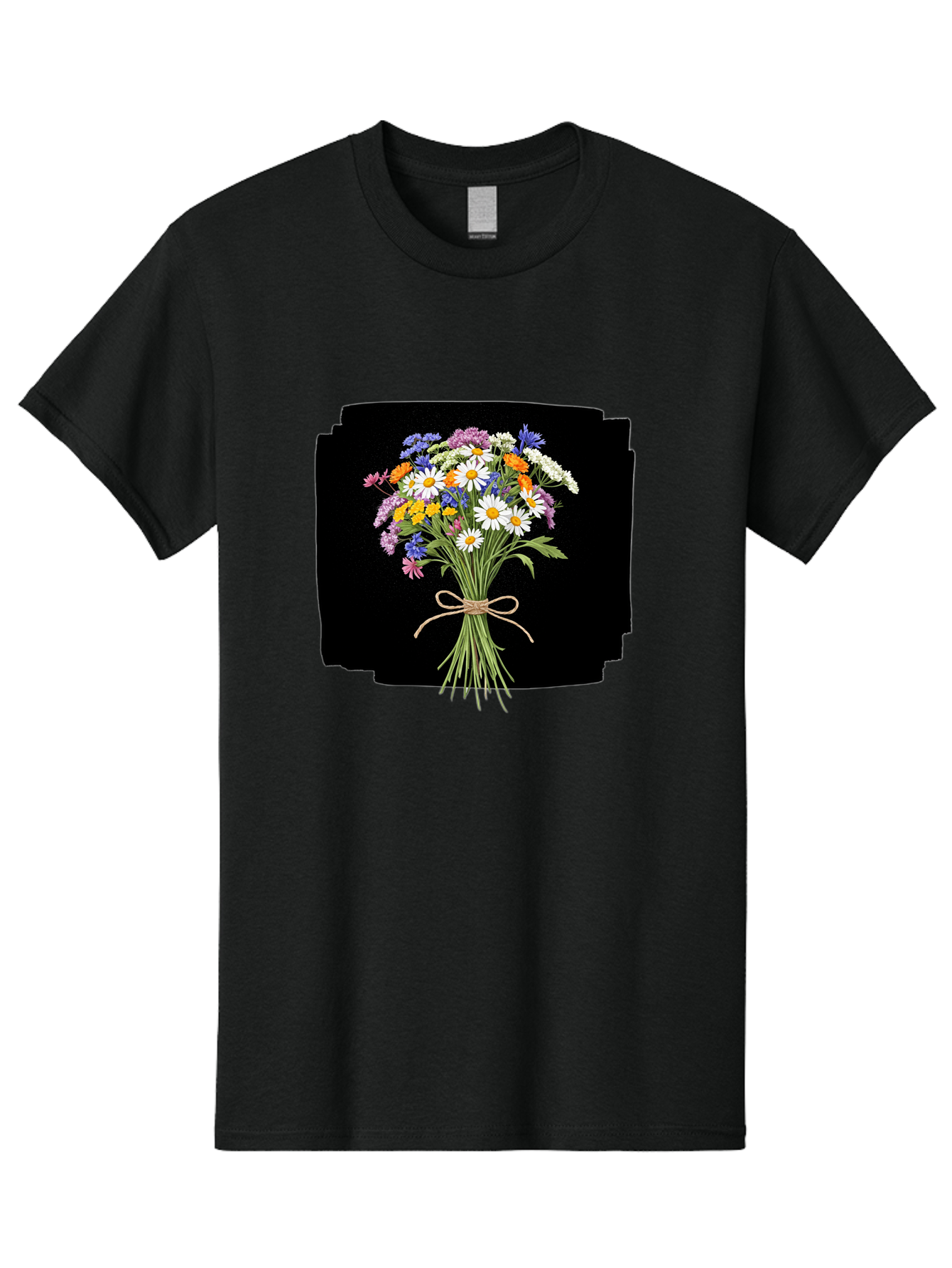 Wildflower-Bouquet-13 Men'S Graphic Tee, 100% Cotton, Comfortable Casual Summer Wear, Machine Washable, Vintage Camera, Old Camera, Antique Camera, Black Camera, Classic Photography, Photography Equipment, Nostalgic Device, Film Camera, Baf653