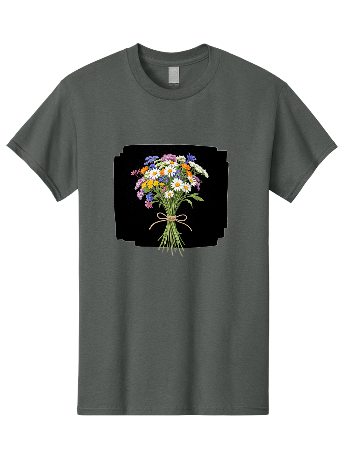 Wildflower-Bouquet-13 Men'S Graphic Tee, 100% Cotton, Comfortable Casual Summer Wear, Machine Washable, Vintage Camera, Old Camera, Antique Camera, Black Camera, Classic Photography, Photography Equipment, Nostalgic Device, Film Camera, Baf653