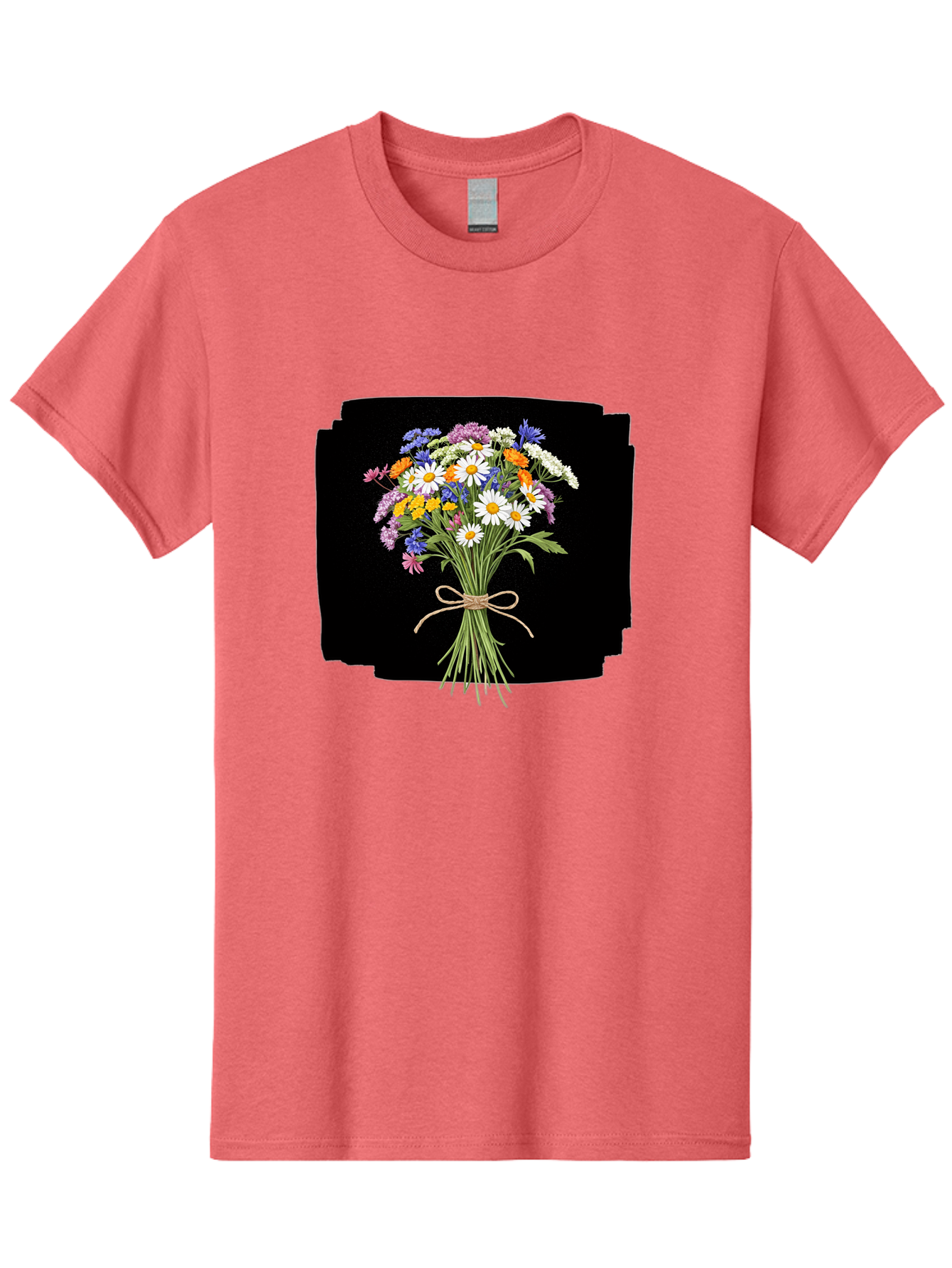 Wildflower-Bouquet-13 Men'S Graphic Tee, 100% Cotton, Comfortable Casual Summer Wear, Machine Washable, Vintage Camera, Old Camera, Antique Camera, Black Camera, Classic Photography, Photography Equipment, Nostalgic Device, Film Camera, Baf653