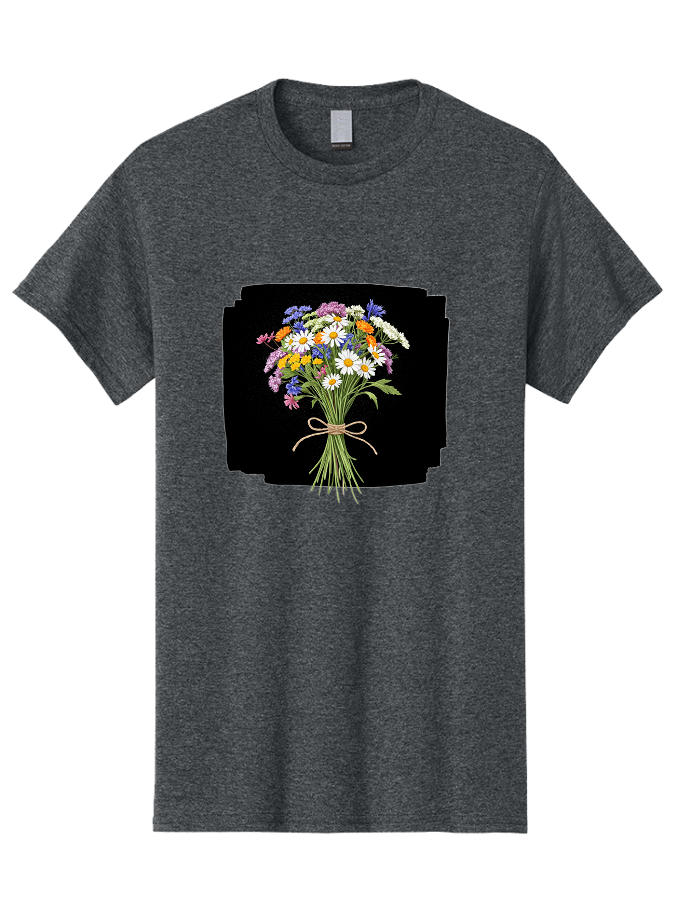 Wildflower-Bouquet-13 Men'S Graphic Tee, 100% Cotton, Comfortable Casual Summer Wear, Machine Washable, Vintage Camera, Old Camera, Antique Camera, Black Camera, Classic Photography, Photography Equipment, Nostalgic Device, Film Camera, Baf653