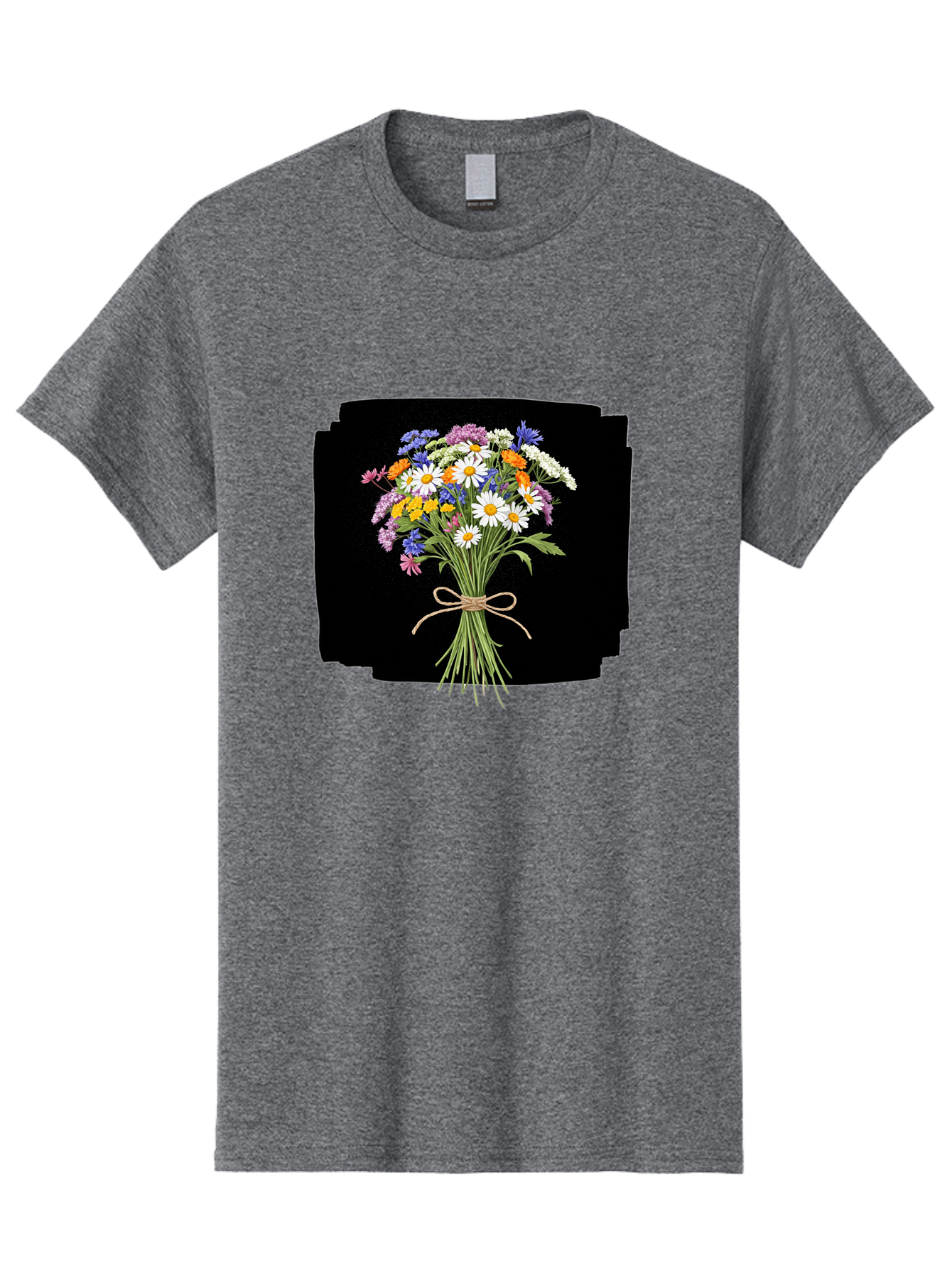 Wildflower-Bouquet-13 Men'S Graphic Tee, 100% Cotton, Comfortable Casual Summer Wear, Machine Washable, Vintage Camera, Old Camera, Antique Camera, Black Camera, Classic Photography, Photography Equipment, Nostalgic Device, Film Camera, Baf653