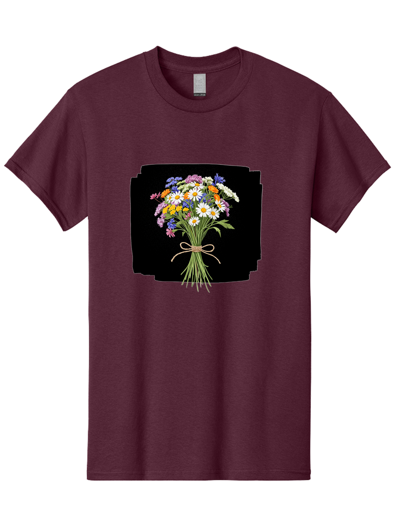 Wildflower-Bouquet-13 Men'S Graphic Tee, 100% Cotton, Comfortable Casual Summer Wear, Machine Washable, Vintage Camera, Old Camera, Antique Camera, Black Camera, Classic Photography, Photography Equipment, Nostalgic Device, Film Camera, Baf653