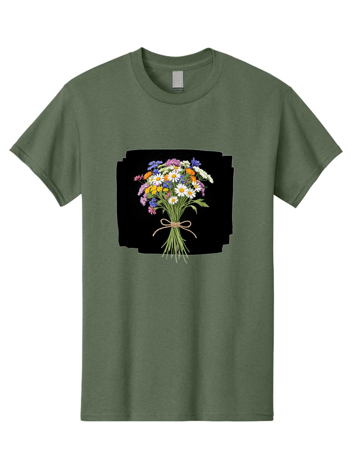 Wildflower-Bouquet-13 Men'S Graphic Tee, 100% Cotton, Comfortable Casual Summer Wear, Machine Washable, Vintage Camera, Old Camera, Antique Camera, Black Camera, Classic Photography, Photography Equipment, Nostalgic Device, Film Camera, Baf653