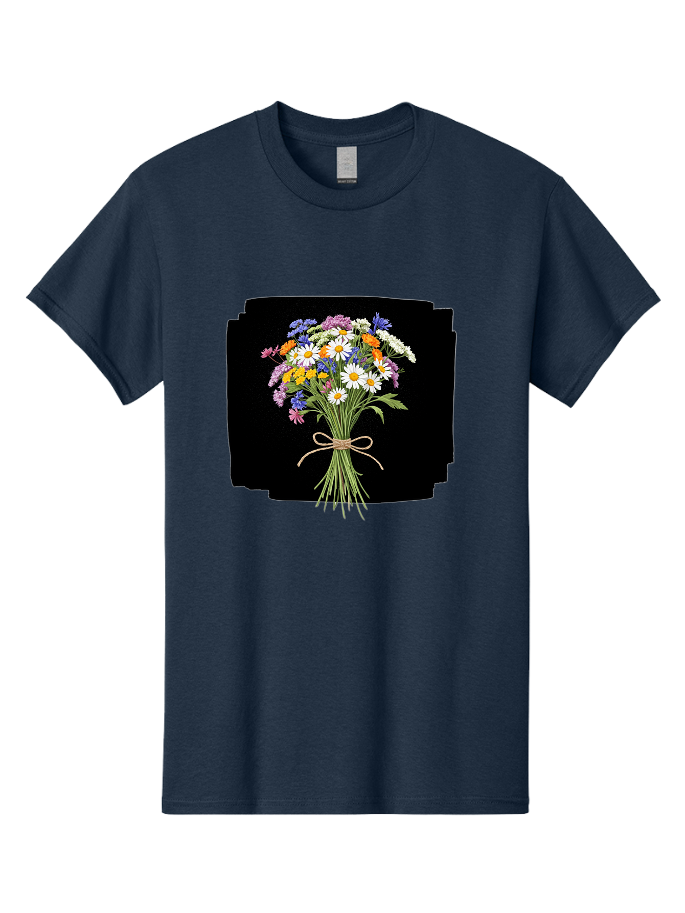 Wildflower-Bouquet-13 Men'S Graphic Tee, 100% Cotton, Comfortable Casual Summer Wear, Machine Washable, Vintage Camera, Old Camera, Antique Camera, Black Camera, Classic Photography, Photography Equipment, Nostalgic Device, Film Camera, Baf653