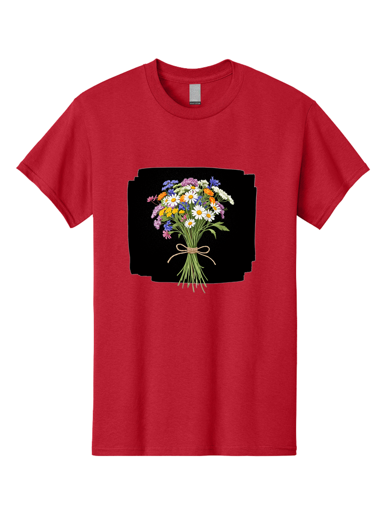 Wildflower-Bouquet-13 Men'S Graphic Tee, 100% Cotton, Comfortable Casual Summer Wear, Machine Washable, Vintage Camera, Old Camera, Antique Camera, Black Camera, Classic Photography, Photography Equipment, Nostalgic Device, Film Camera, Baf653