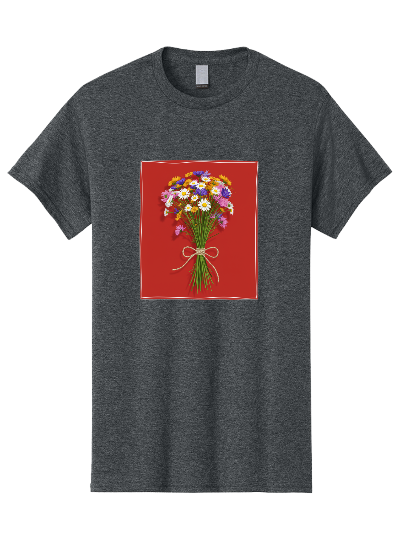 Wildflower-Bouquet-14 Men'S Graphic Tee, 100% Cotton, Comfortable Casual Summer Wear, Machine Washable, Vintage Camera, Old Camera, Antique Camera, Black Camera, Classic Photography, Photography Equipment, Nostalgic Device, Film Camera, Baf654