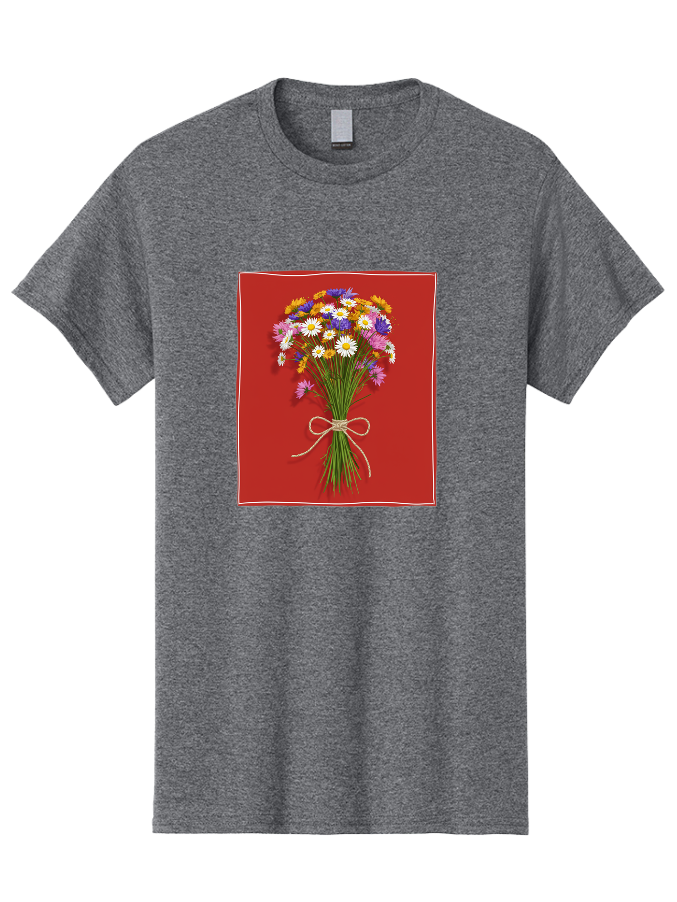 Wildflower-Bouquet-14 Men'S Graphic Tee, 100% Cotton, Comfortable Casual Summer Wear, Machine Washable, Vintage Camera, Old Camera, Antique Camera, Black Camera, Classic Photography, Photography Equipment, Nostalgic Device, Film Camera, Baf654