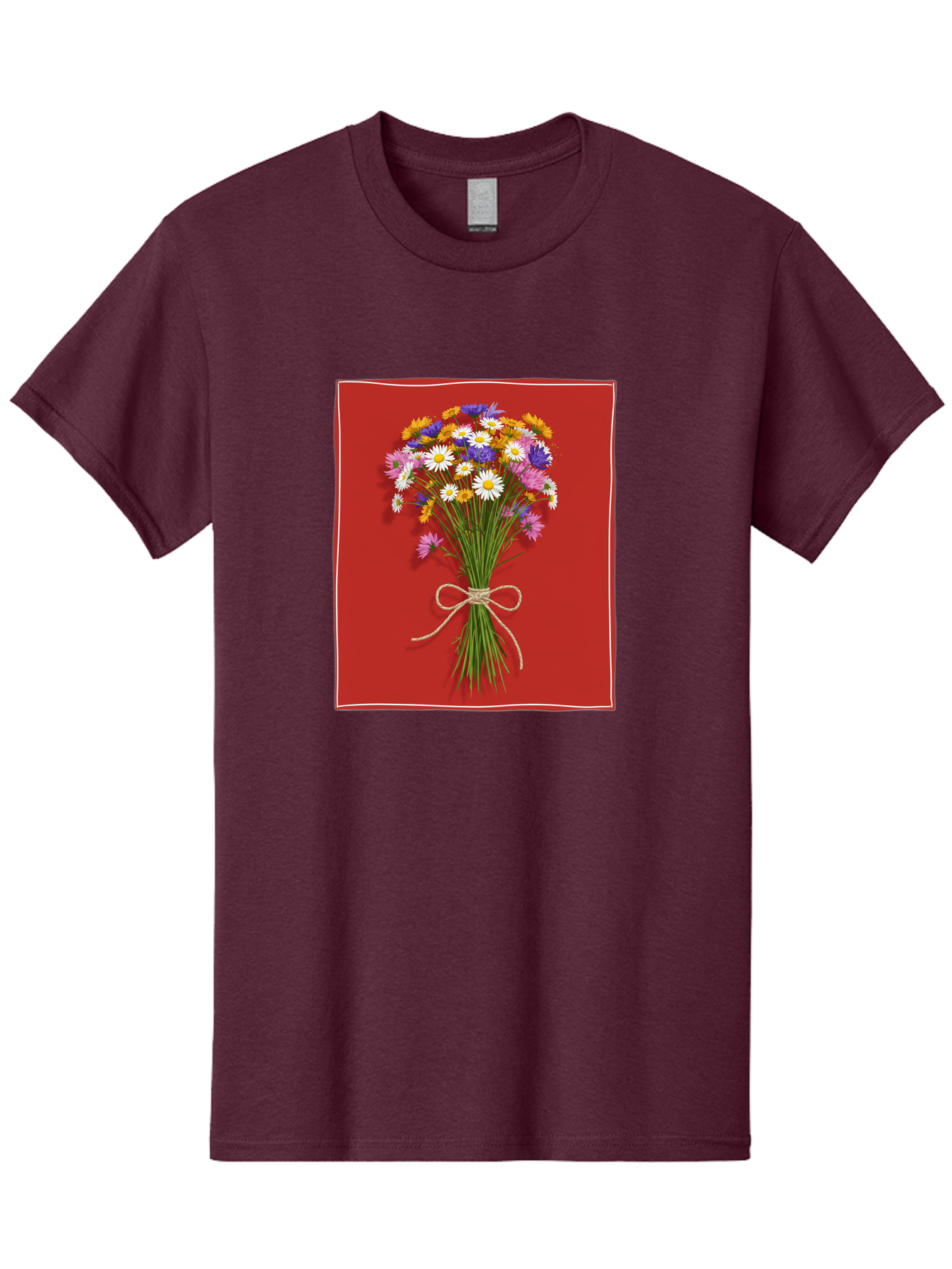 Wildflower-Bouquet-14 Men'S Graphic Tee, 100% Cotton, Comfortable Casual Summer Wear, Machine Washable, Vintage Camera, Old Camera, Antique Camera, Black Camera, Classic Photography, Photography Equipment, Nostalgic Device, Film Camera, Baf654