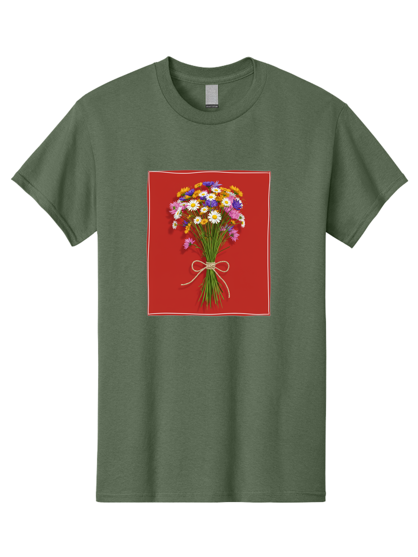 Wildflower-Bouquet-14 Men'S Graphic Tee, 100% Cotton, Comfortable Casual Summer Wear, Machine Washable, Vintage Camera, Old Camera, Antique Camera, Black Camera, Classic Photography, Photography Equipment, Nostalgic Device, Film Camera, Baf654