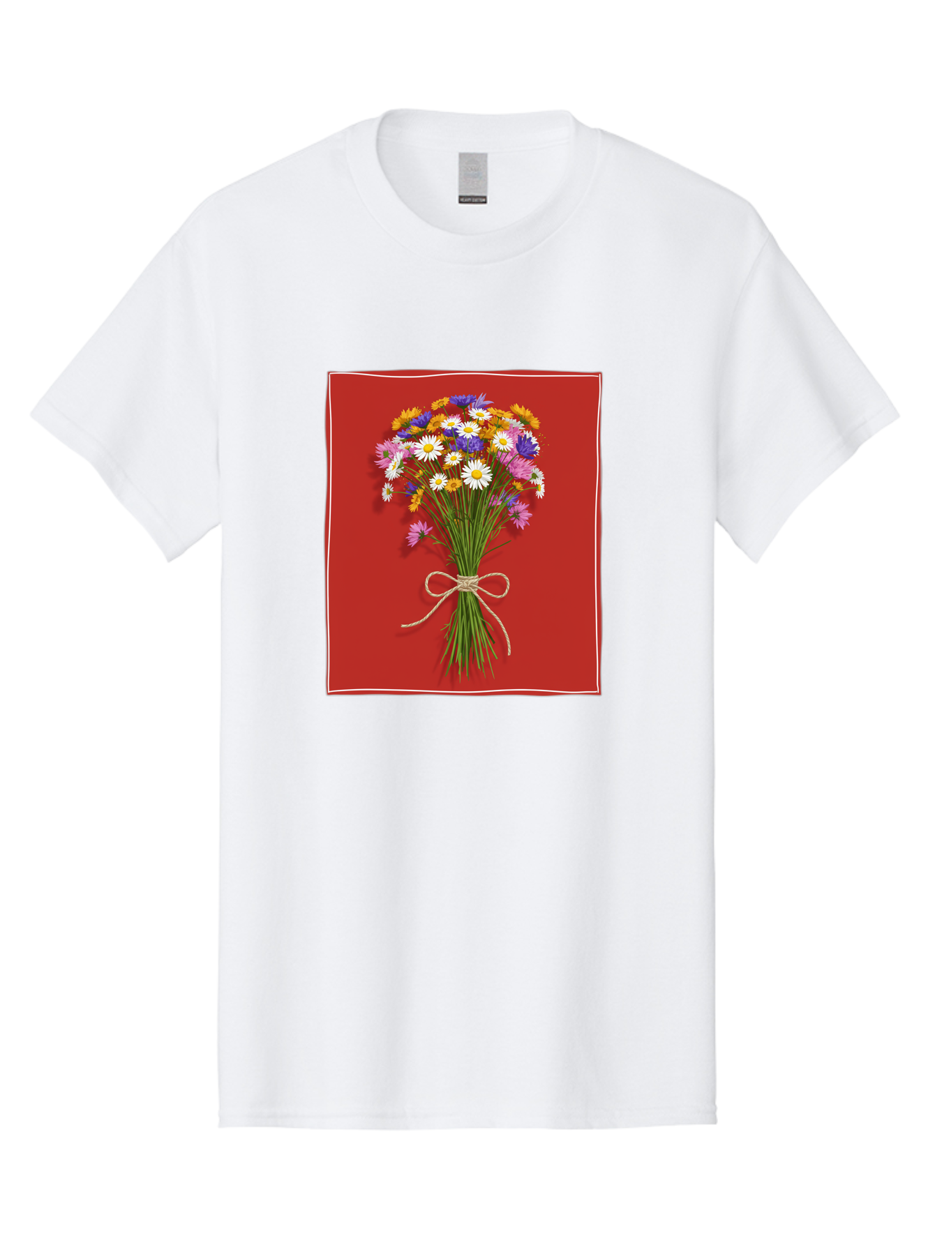 Wildflower-Bouquet-14 Men'S Graphic Tee, 100% Cotton, Comfortable Casual Summer Wear, Machine Washable, Vintage Camera, Old Camera, Antique Camera, Black Camera, Classic Photography, Photography Equipment, Nostalgic Device, Film Camera, Baf654