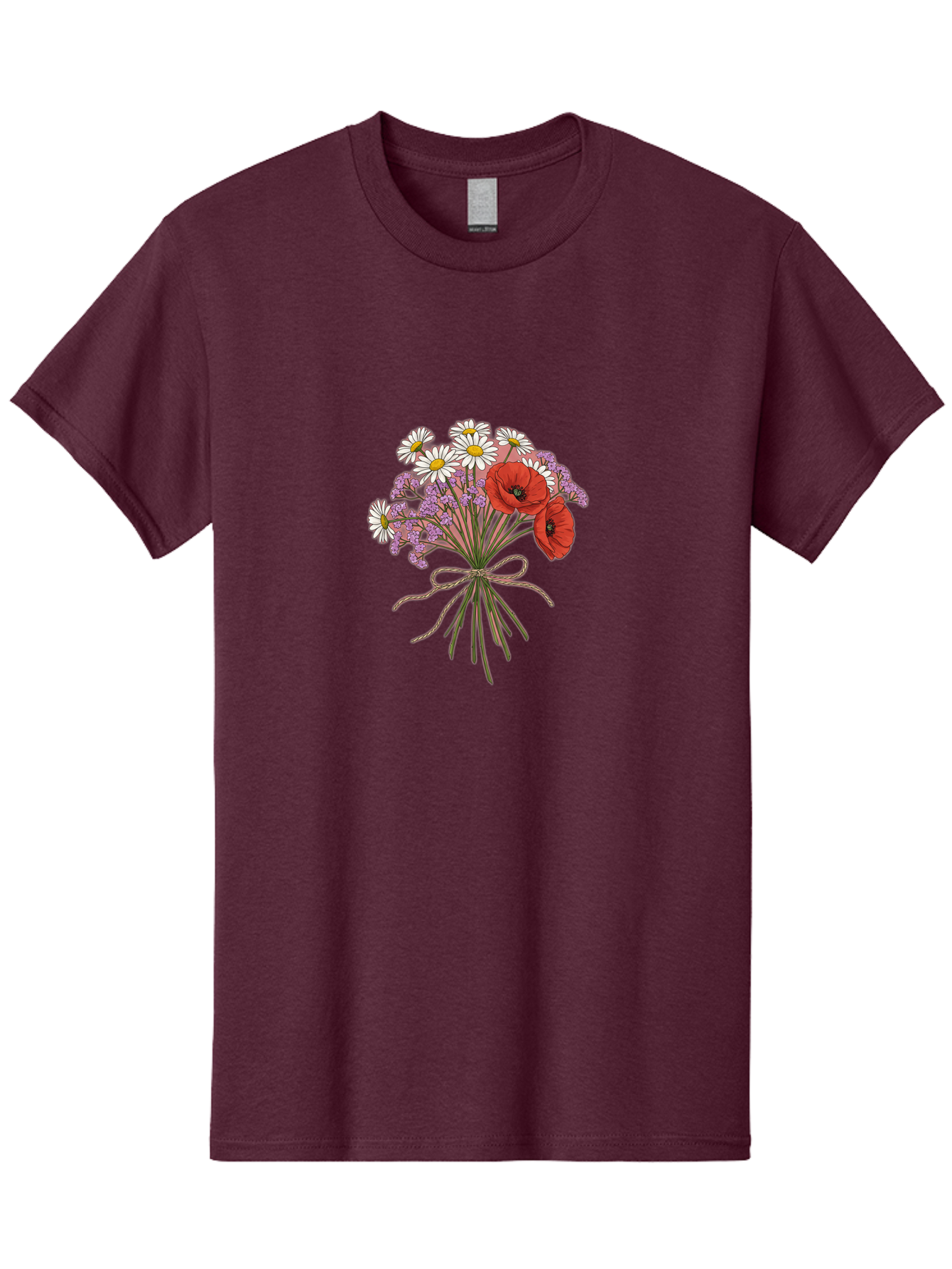Wildflower-Bouquet-2 Men'S Graphic Tee, 100% Cotton, Comfortable Casual Summer Wear, Machine Washable, Vintage Camera, Old Camera, Antique Camera, Black Camera, Classic Photography, Photography Equipment, Nostalgic Device, Film Camera, Baf655