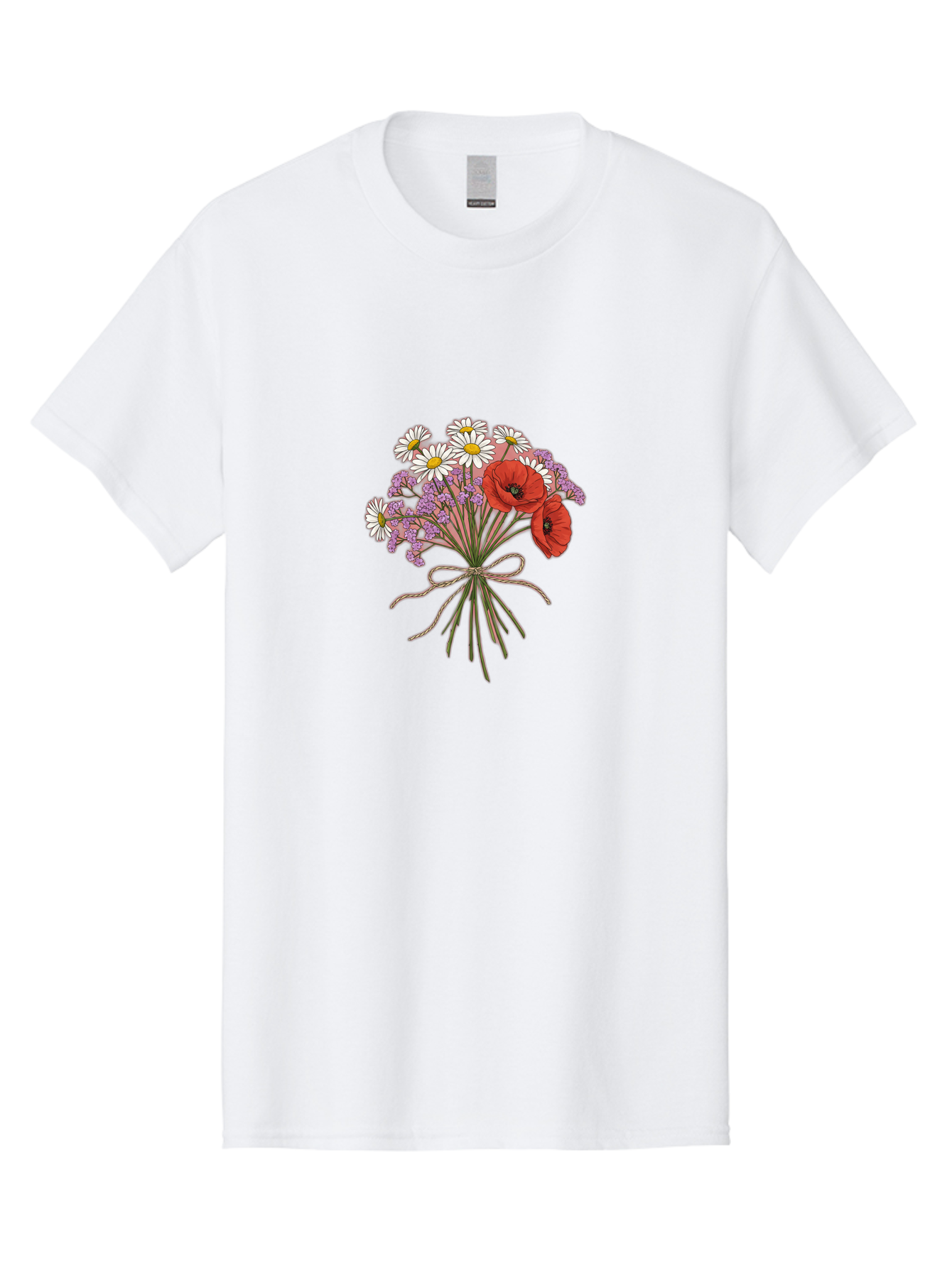 Wildflower-Bouquet-2 Men'S Graphic Tee, 100% Cotton, Comfortable Casual Summer Wear, Machine Washable, Vintage Camera, Old Camera, Antique Camera, Black Camera, Classic Photography, Photography Equipment, Nostalgic Device, Film Camera, Baf655