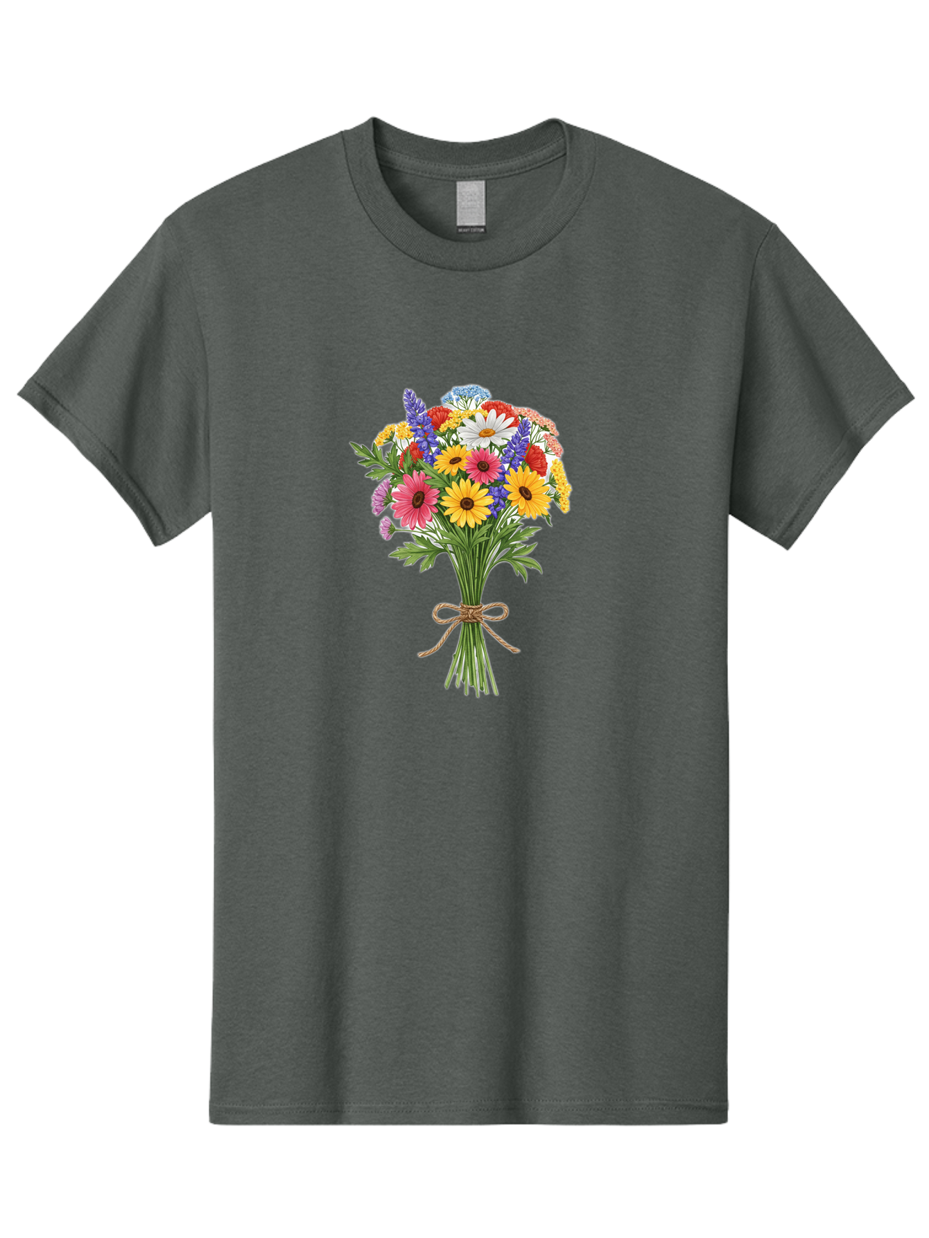 Wildflower-Bouquet-3 Men'S Graphic Tee, 100% Cotton, Comfortable Casual Summer Wear, Machine Washable, Vintage Camera, Old Camera, Antique Camera, Black Camera, Classic Photography, Photography Equipment, Nostalgic Device, Film Camera, Baf656